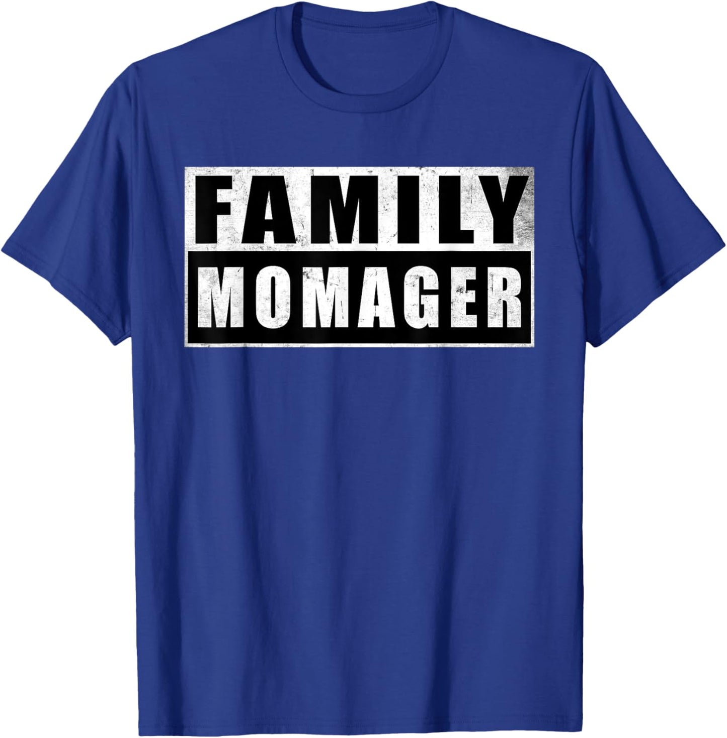 Family Momager Mother's Day Vintage T-Shirt - T-Shirt | Royal