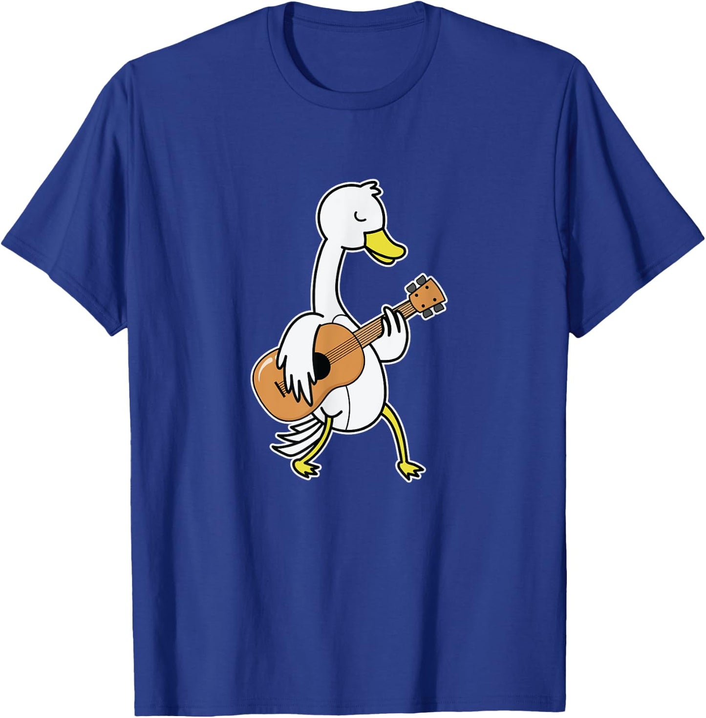 Goose playing Guitar T-Shirt - T-Shirt | Royal