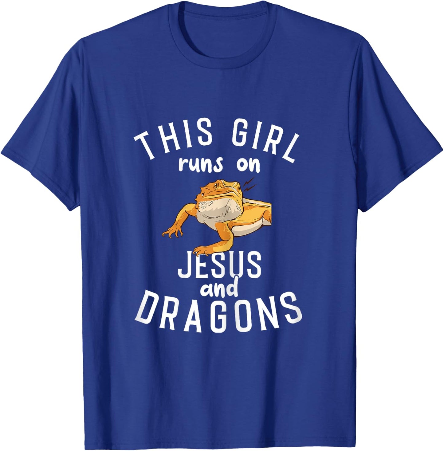Jesus and Bearded Dragons T-Shirt - T-Shirt | Royal