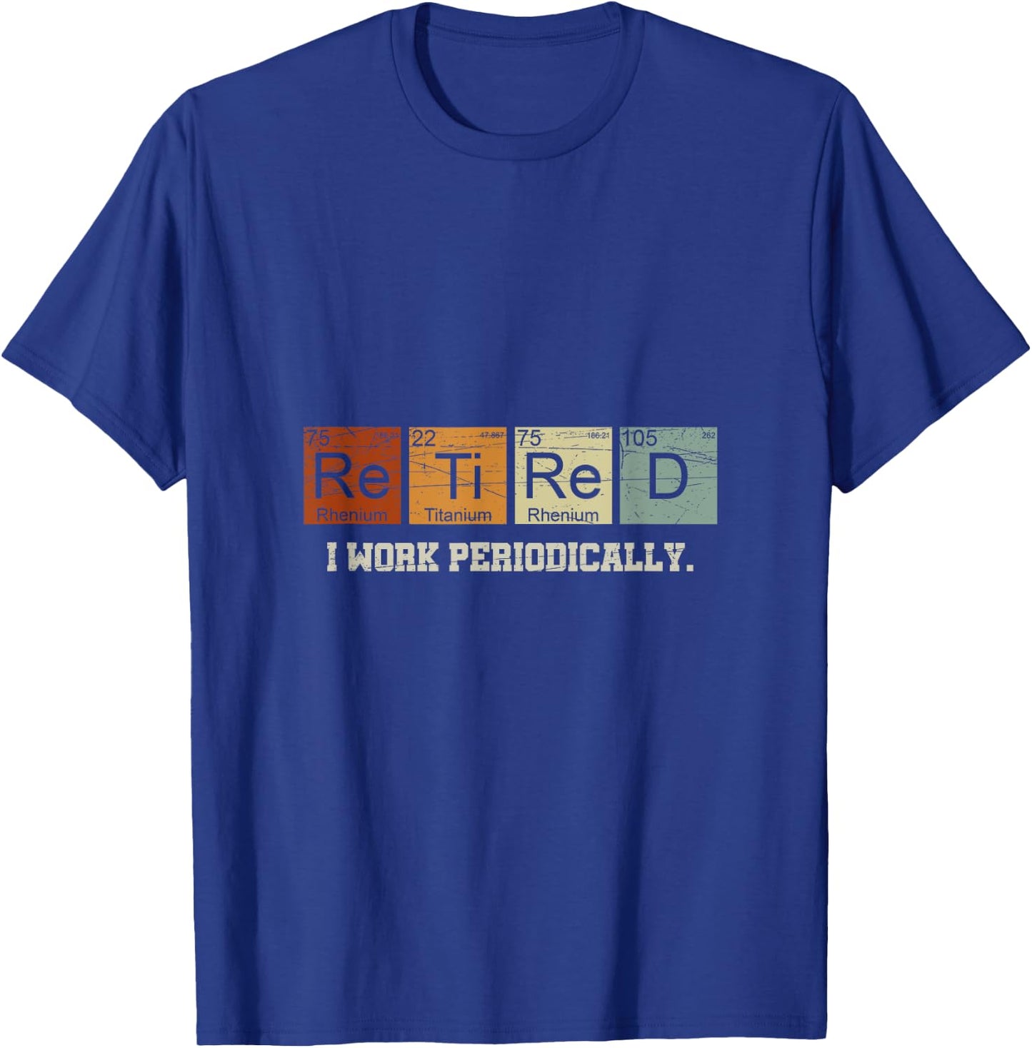 Retired Chemistry Teacher Science Retirement Gift Chemistry T-Shirt - T-Shirt | Royal