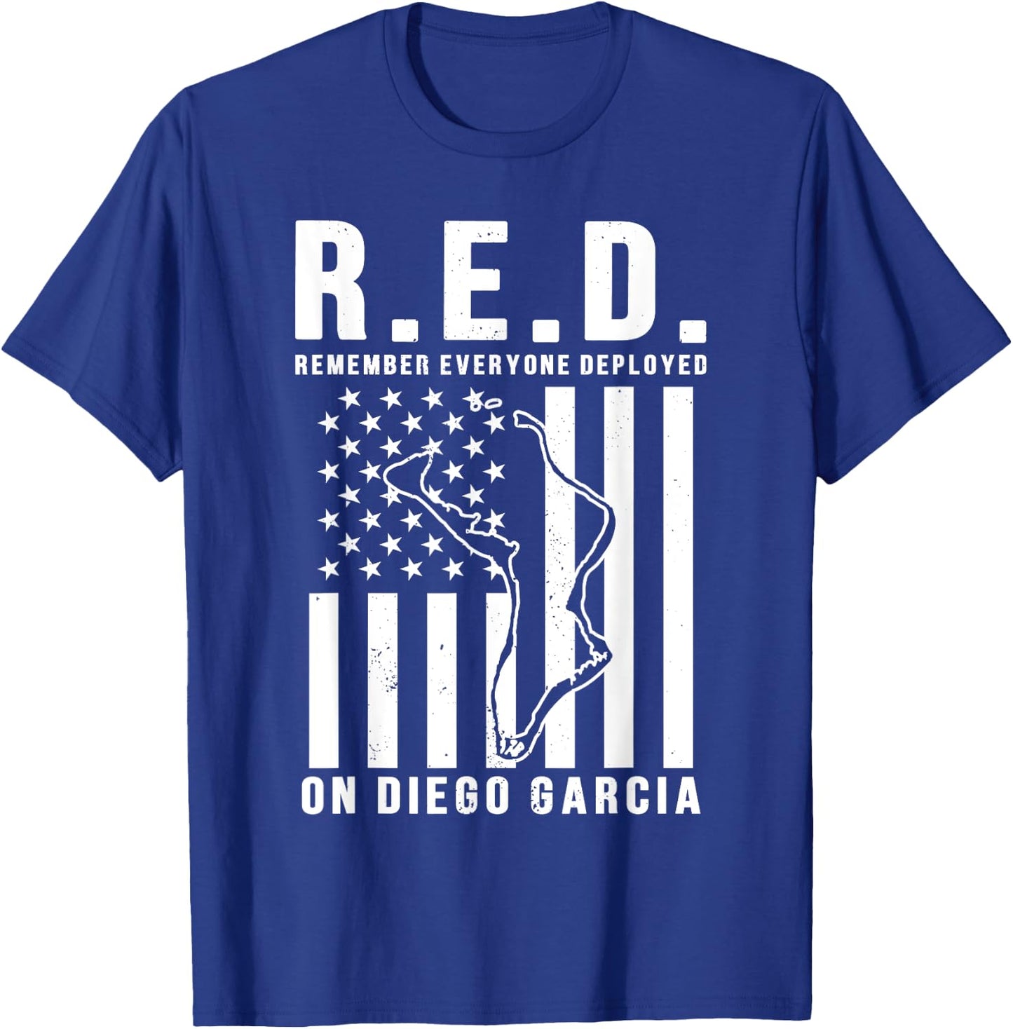 Deployed to Diego Garcia- RED Fridays T-Shirt - T-Shirt | Royal