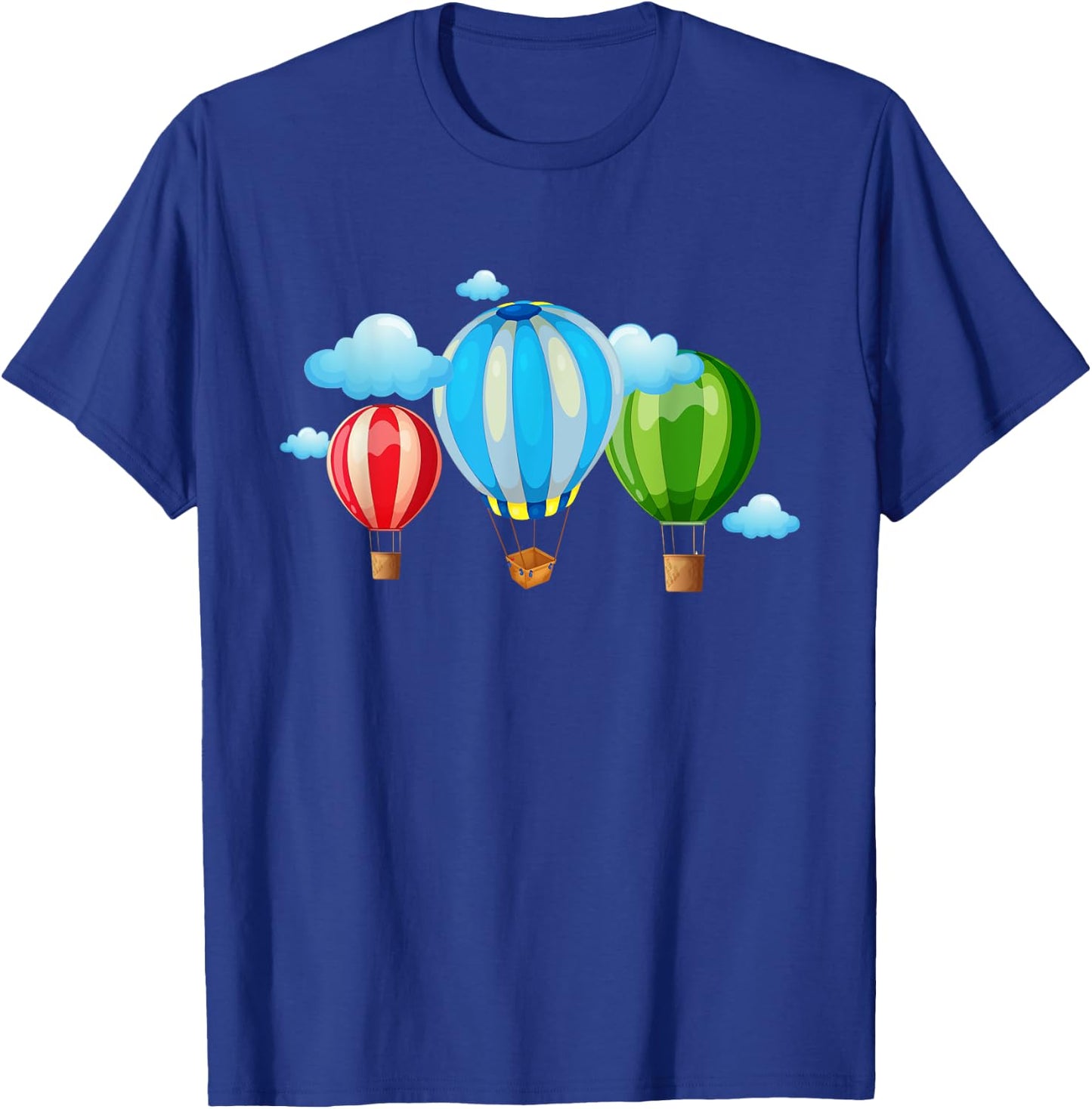 Funny Retro Vintage Hot Air Balloon T-Shirt - T-Shirt | Royal