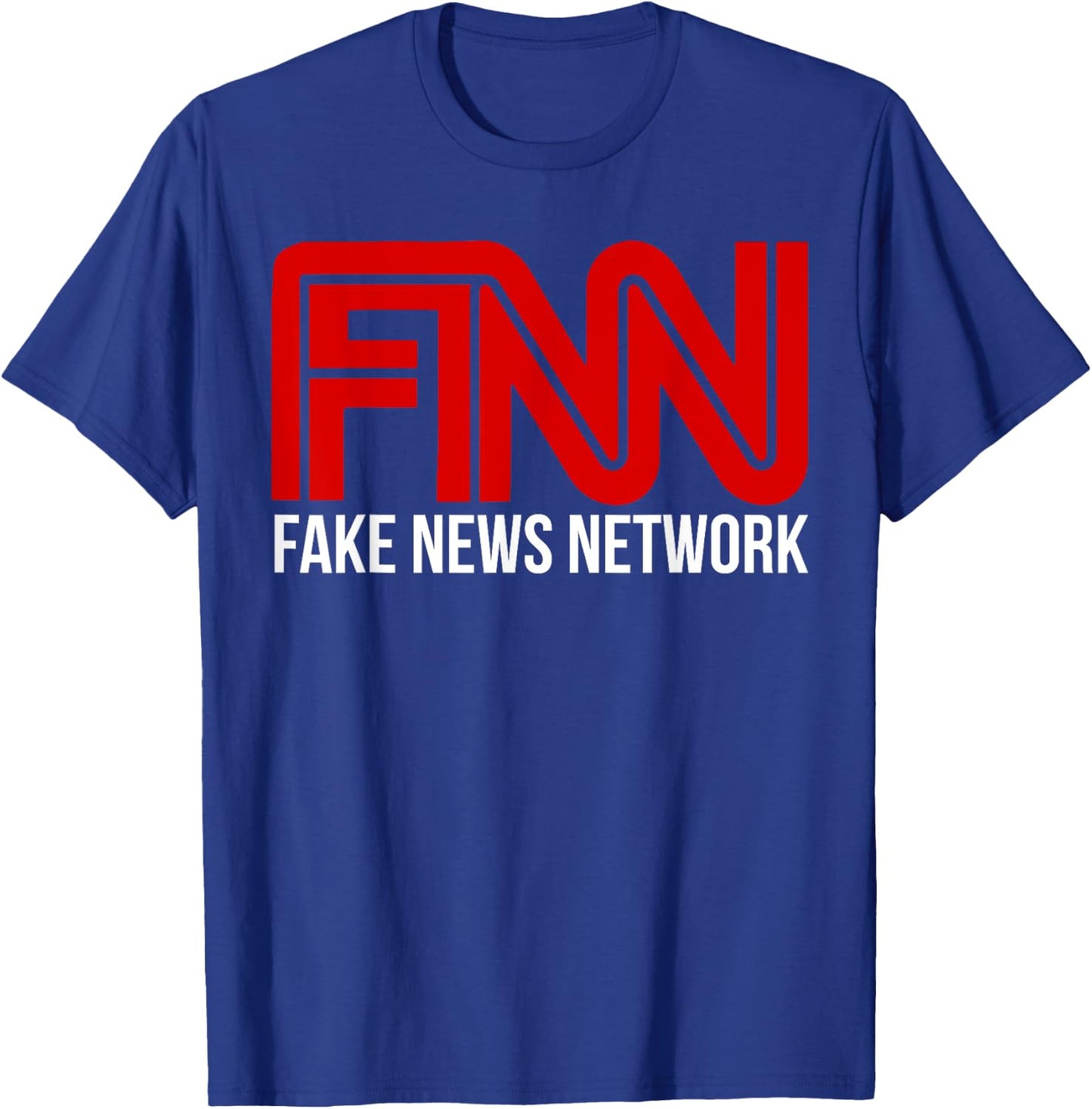 Fake News Network Shirt Donald Trump Fan FNN Fun Gift T-Shirt - T-Shirt | Royal