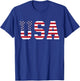 USA National American Flag 4th of July T-Shirt - T-Shirt | Royal