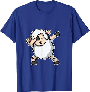 Funny Dabbing Sheep Gift Lamb Shepherd Dab Dance T-Shirt - T-Shirt | Royal