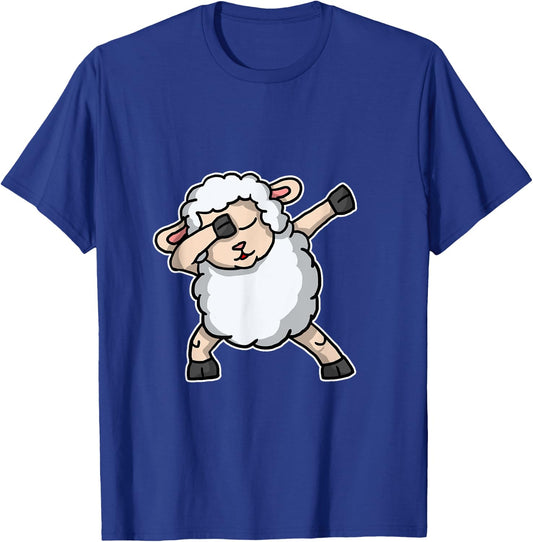 Funny Dabbing Sheep Gift Lamb Shepherd Dab Dance T-Shirt - T-Shirt | Royal