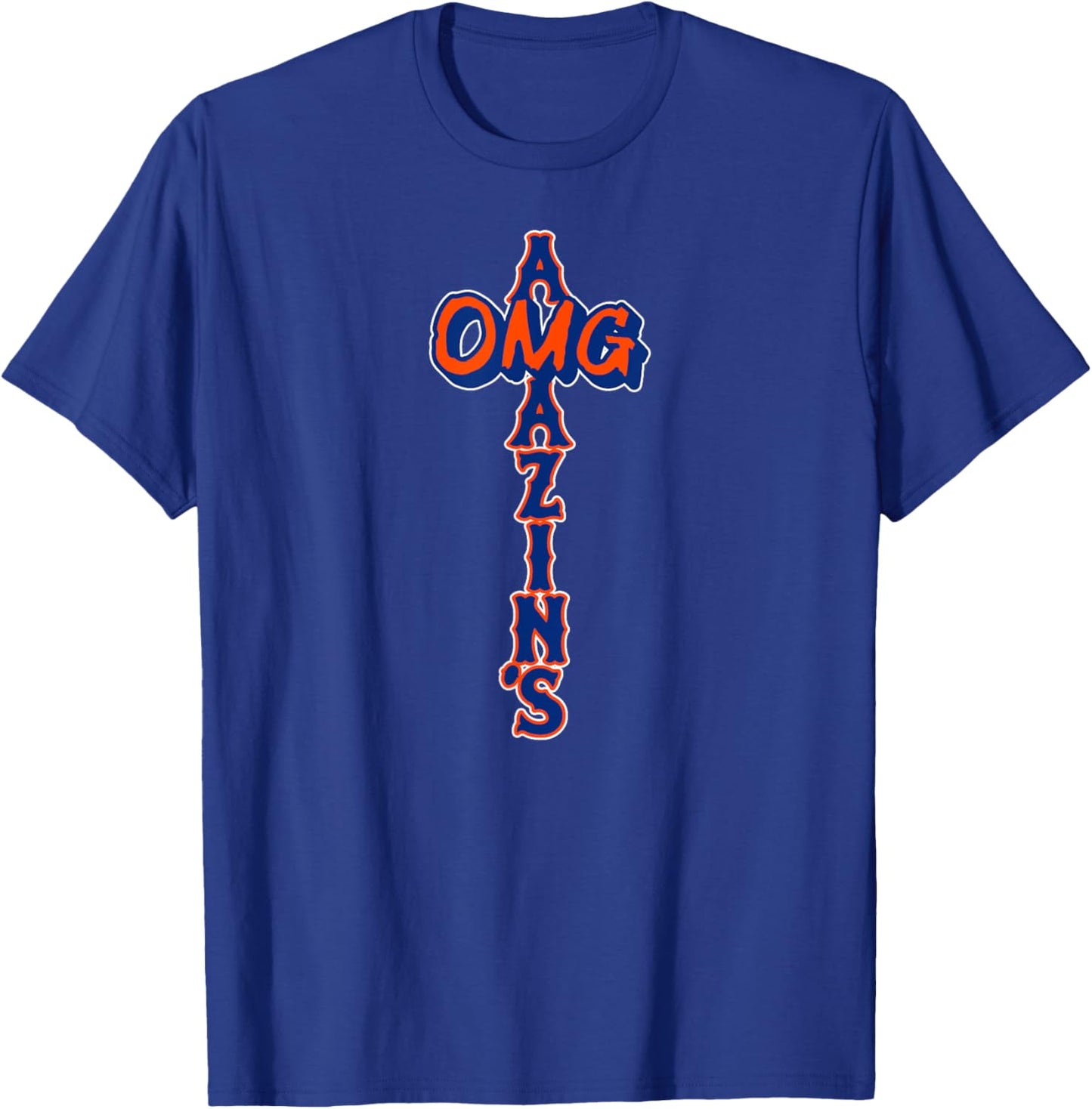 OMG Amazin's - New York Baseball T-Shirt - T-Shirt | Royal