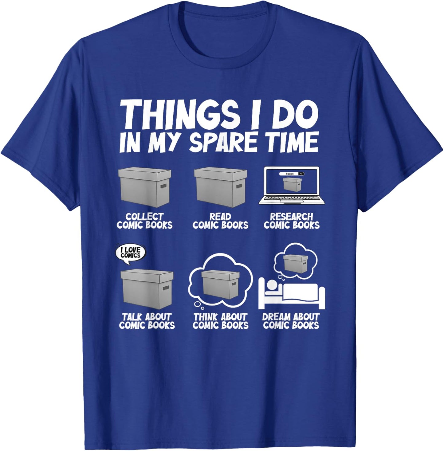 Best Comic Book Design Women Comic Book Collectors T-Shirt - T-Shirt | Royal