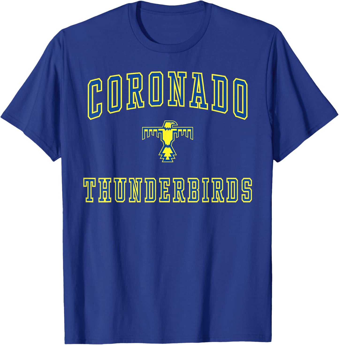 Coronado High School Thunderbirds C1 T-Shirt - T-Shirt | Royal