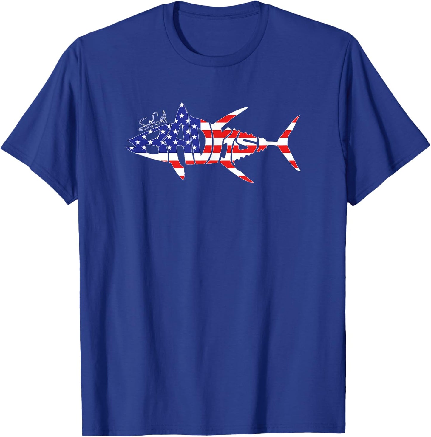 SoCal Badfish Patriot Tuna Design T-Shirt - T-Shirt | Royal