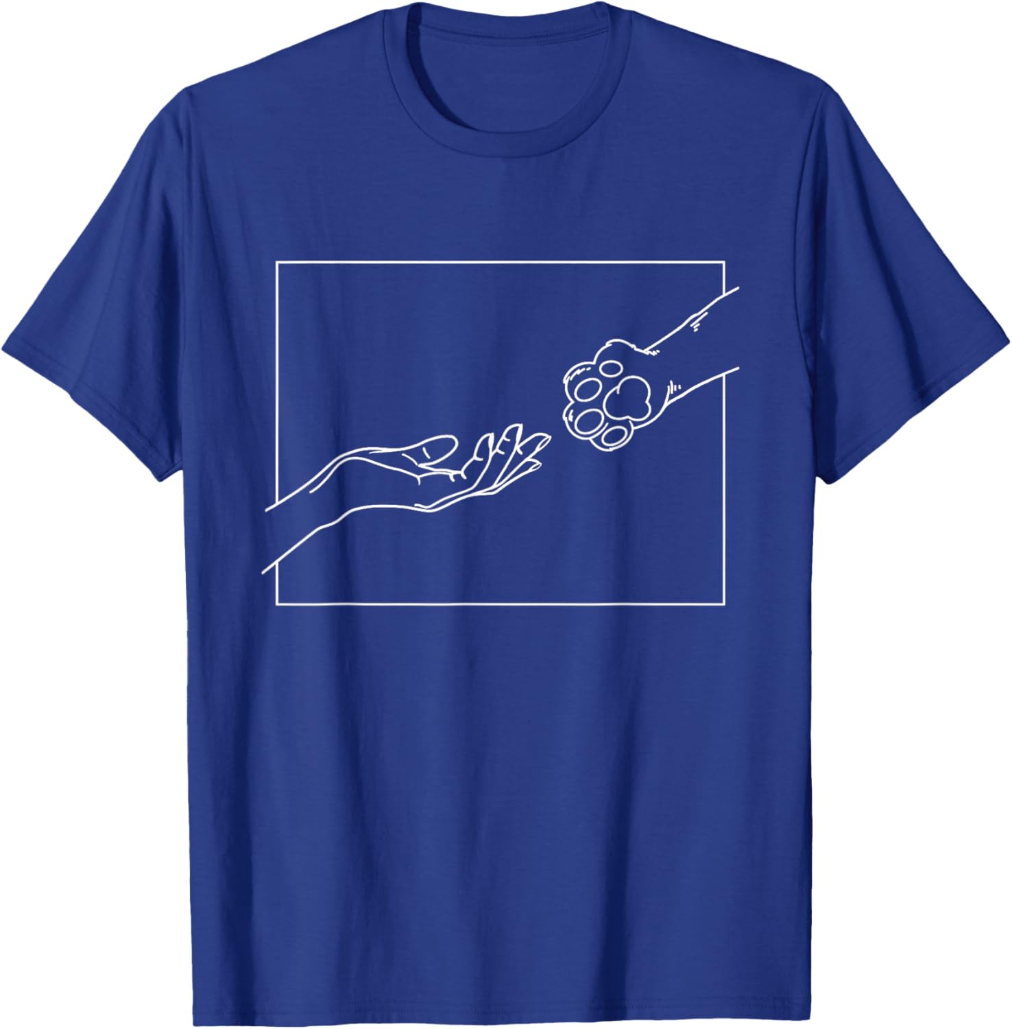 Hand And Paw - Dog Lover Dog Mom Dog Dad Dog Owner T-Shirt - T-Shirt | Royal