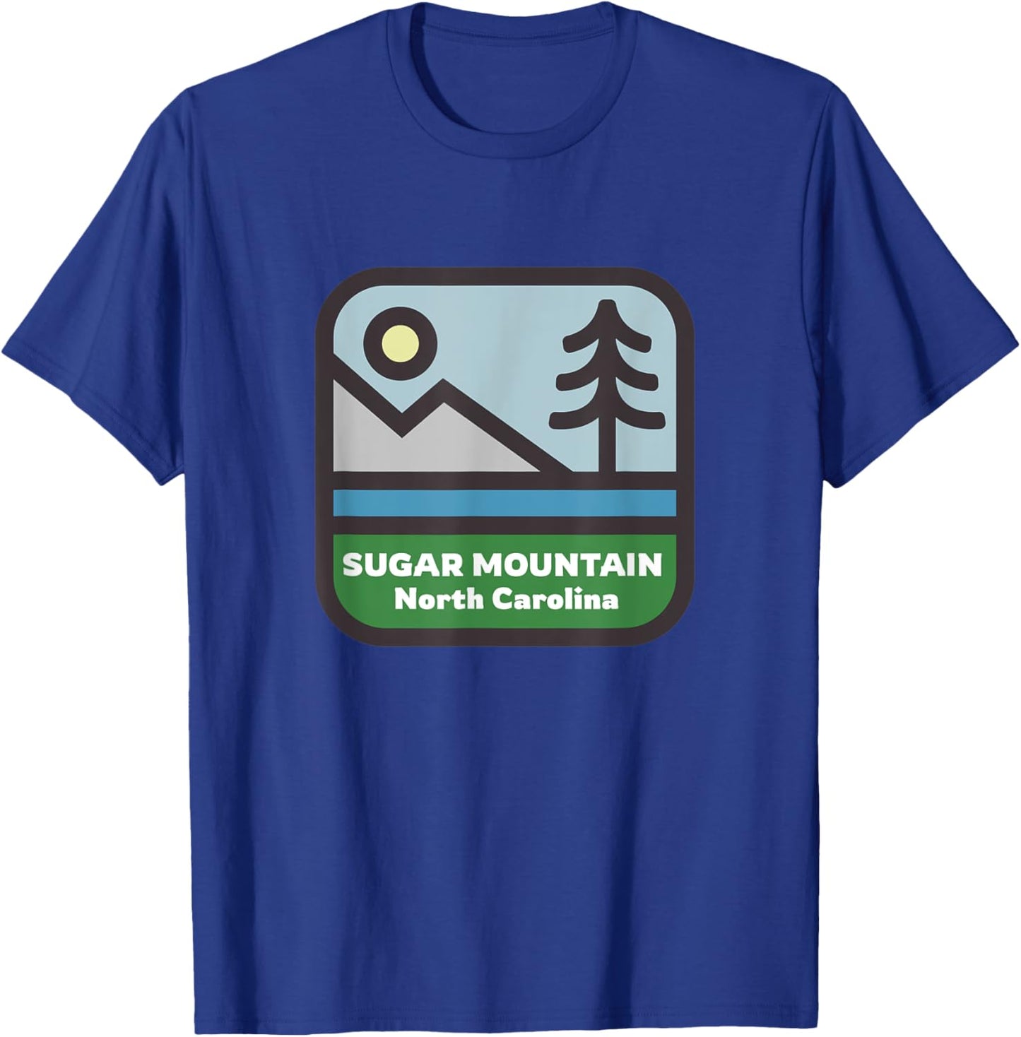 Sugar Mountain North Carolina Mountains NC Souvenir T-Shirt - T-Shirt | Royal