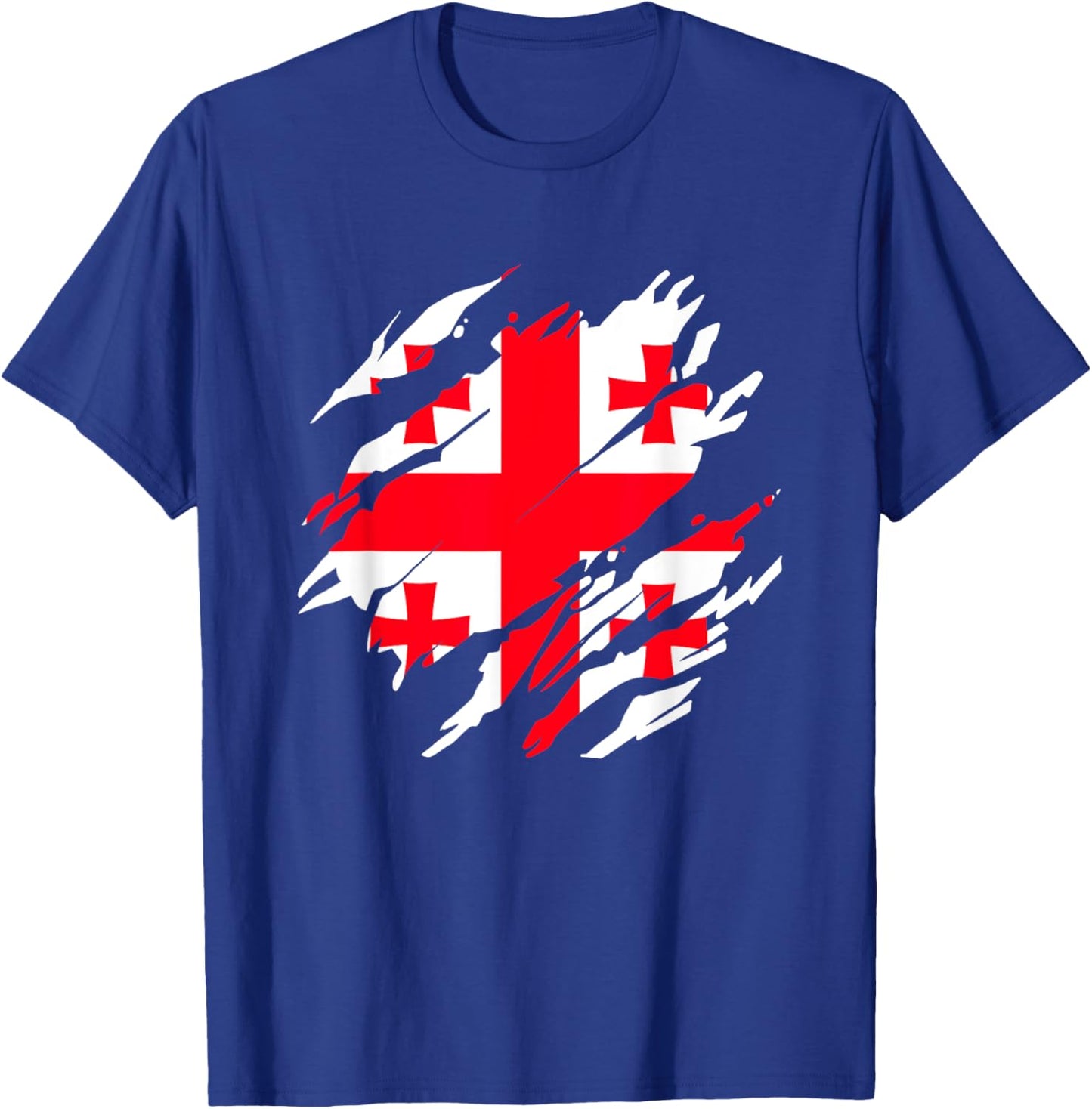 Stolze Georgische Flagge Fans Georgien T-Shirt - T-Shirt | Royal