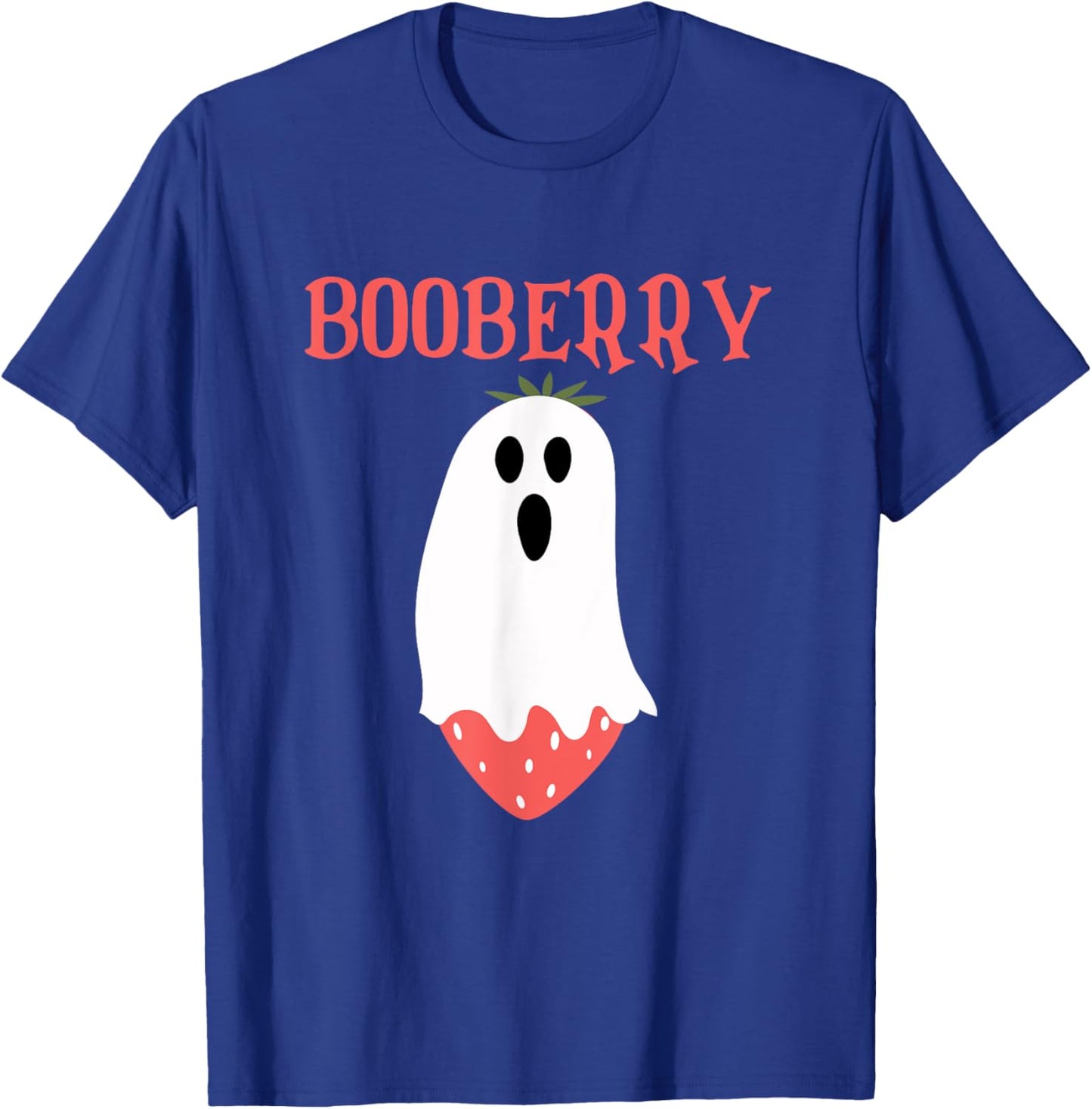 Booberry Ghost Strawberry Halloween Costume Women Men Kids T-Shirt - T-Shirt | Royal