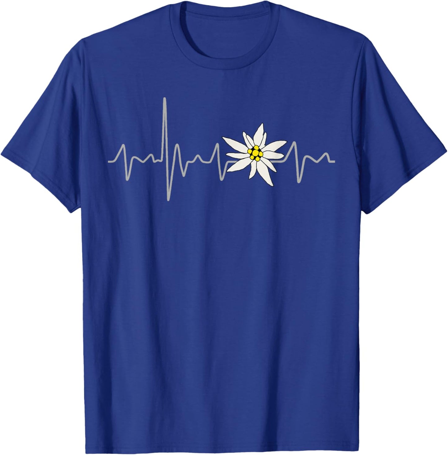 Edelweiss Heartbeat Oktoberfest Vintage Holiday Souvenir T-Shirt - T-Shirt | Royal