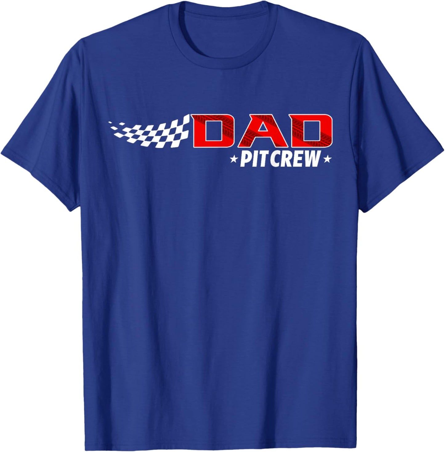 Race Car Birthday Party Racing Family Dad Pit Crew T-Shirt - T-Shirt | Royal
