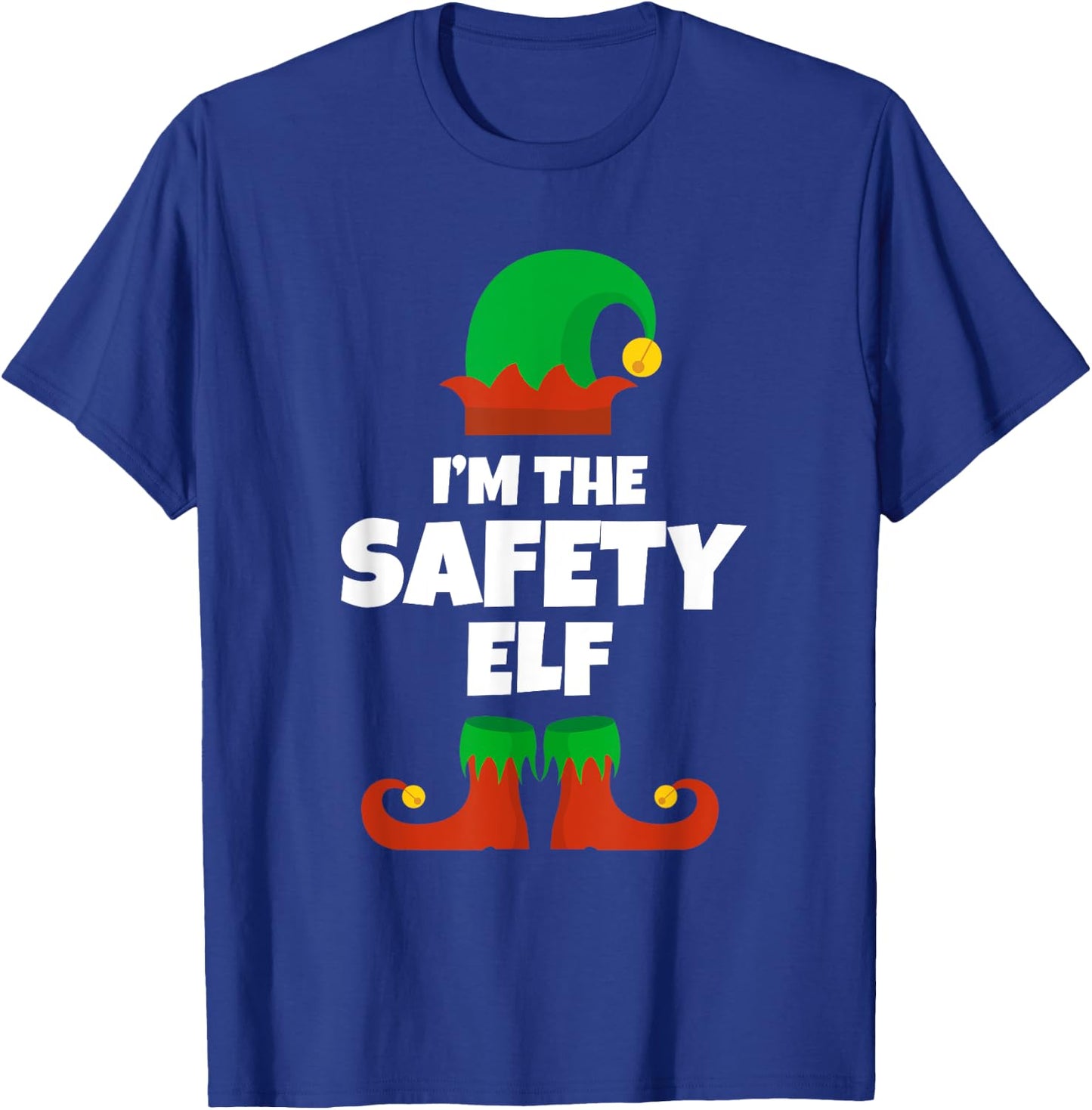 I'm The Safety Elf Family Pajama Christmas Officer Manager T-Shirt - T-Shirt | Royal