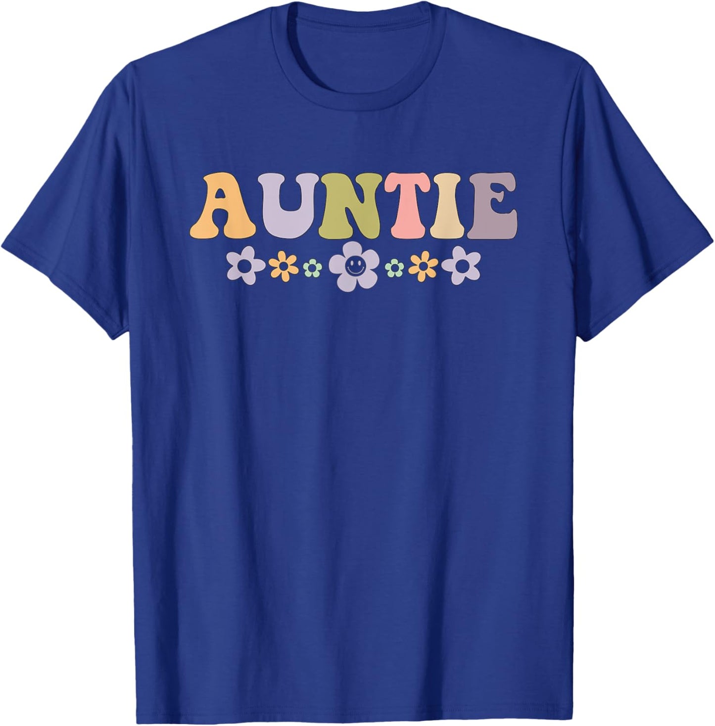 Cool Aunt vintage floral design to auntie from niece T-Shirt - T-Shirt | Royal