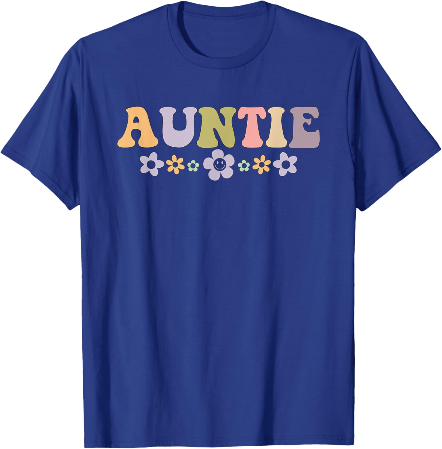 Cool Aunt vintage floral design to auntie from niece T-Shirt - T-Shirt | Royal