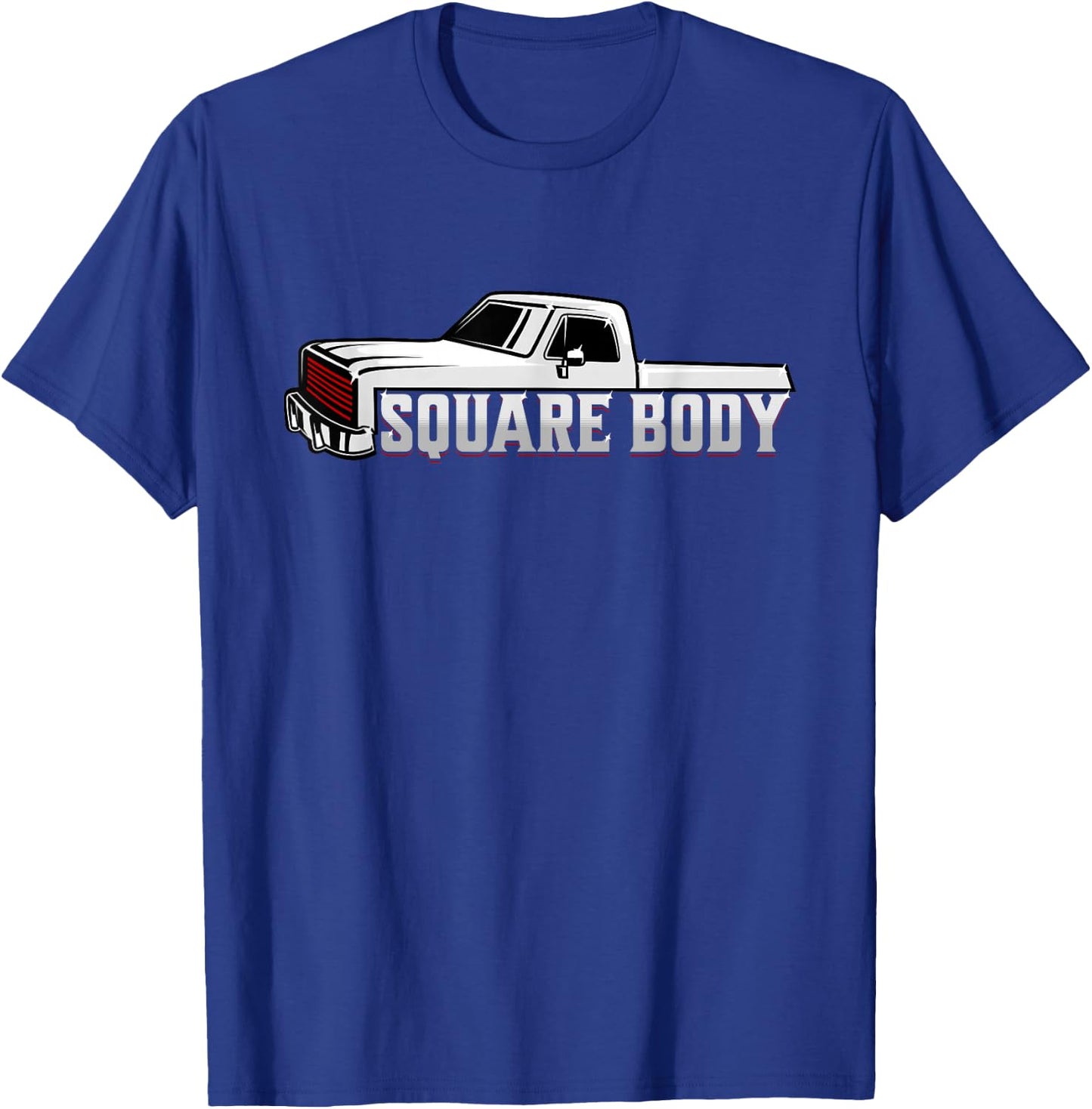 Vintage American Square Body Truck 4x4 Mud Trucks T-Shirt - T-Shirt | Royal