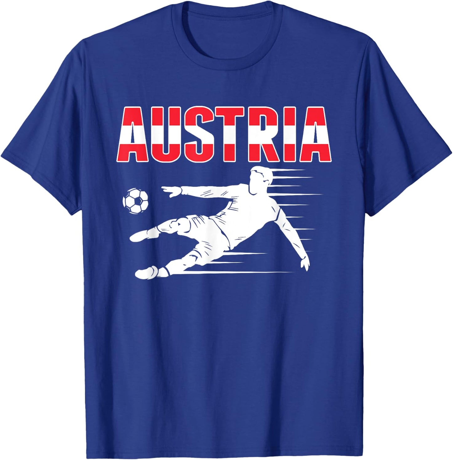Austria Soccer Fans Jersey - Austrian Football Supporters T-Shirt - T-Shirt | Royal
