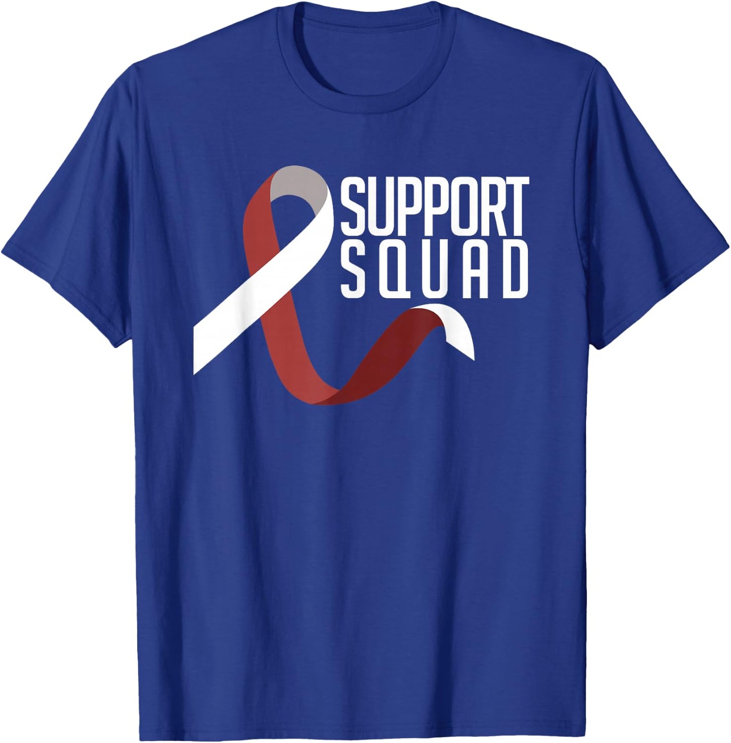 Support Squad Throat Oral Head & Neck Cancer Awareness T-Shirt - T-Shirt | Royal