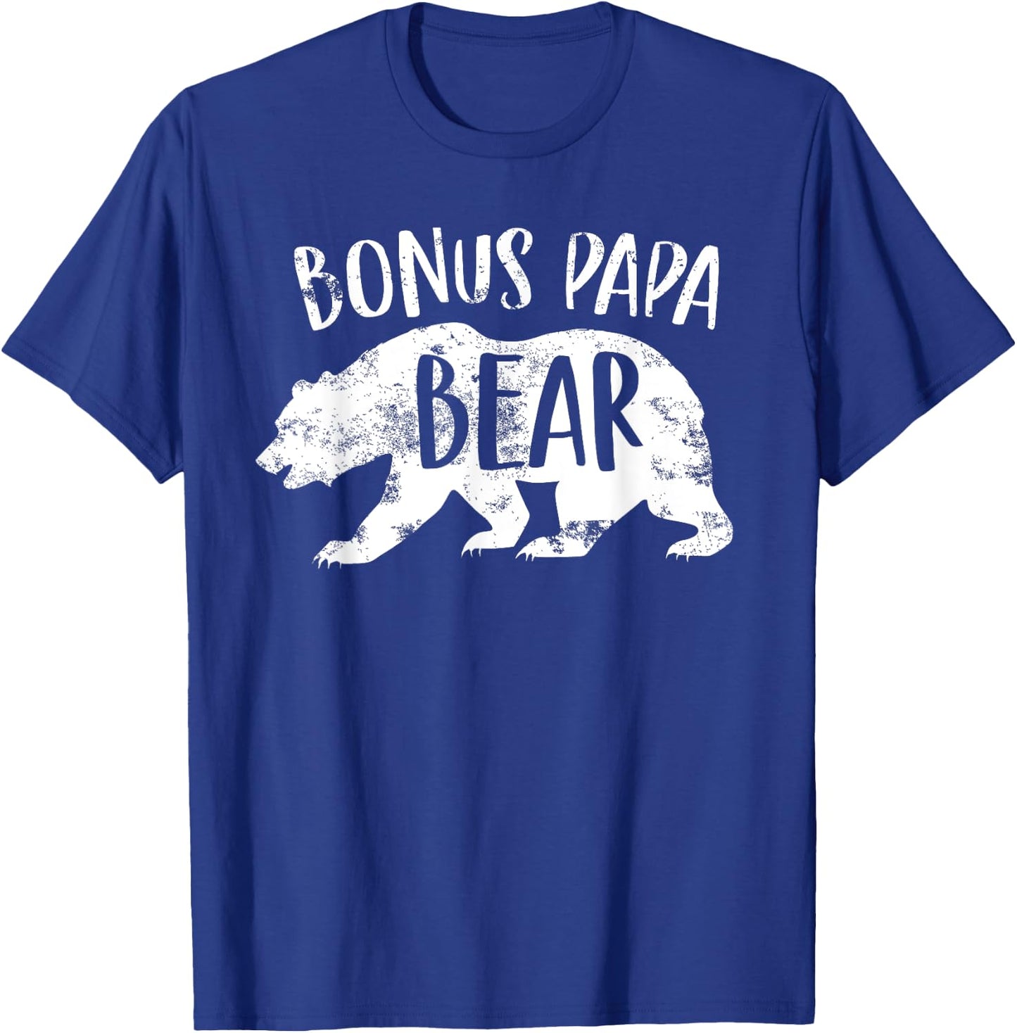 Bonus Papa Bear Best Stepfather Ever Step Son Stepdad Themed T-Shirt - T-Shirt | Royal