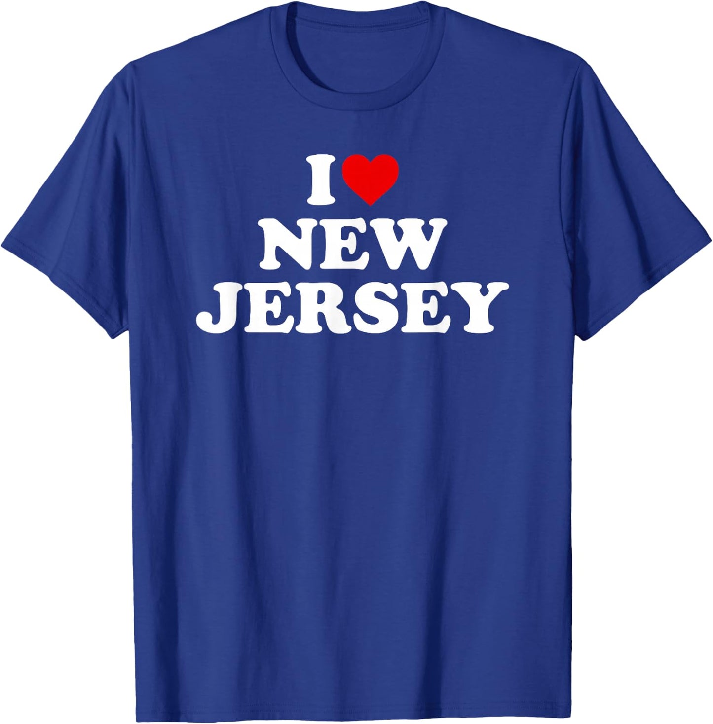 I Love New Jersey - Heart NJ T-Shirt - T-Shirt | Royal