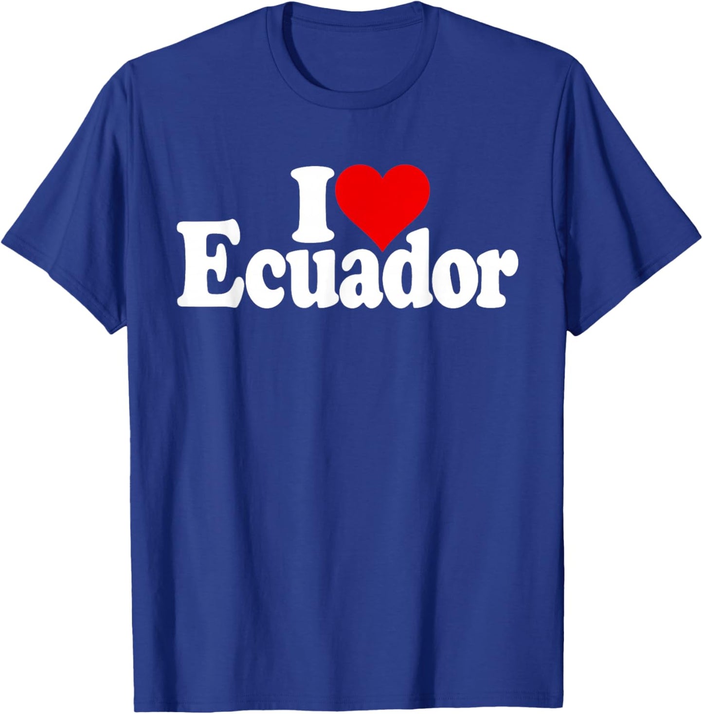 I Love Heart Ecuador T-Shirt - T-Shirt | Royal