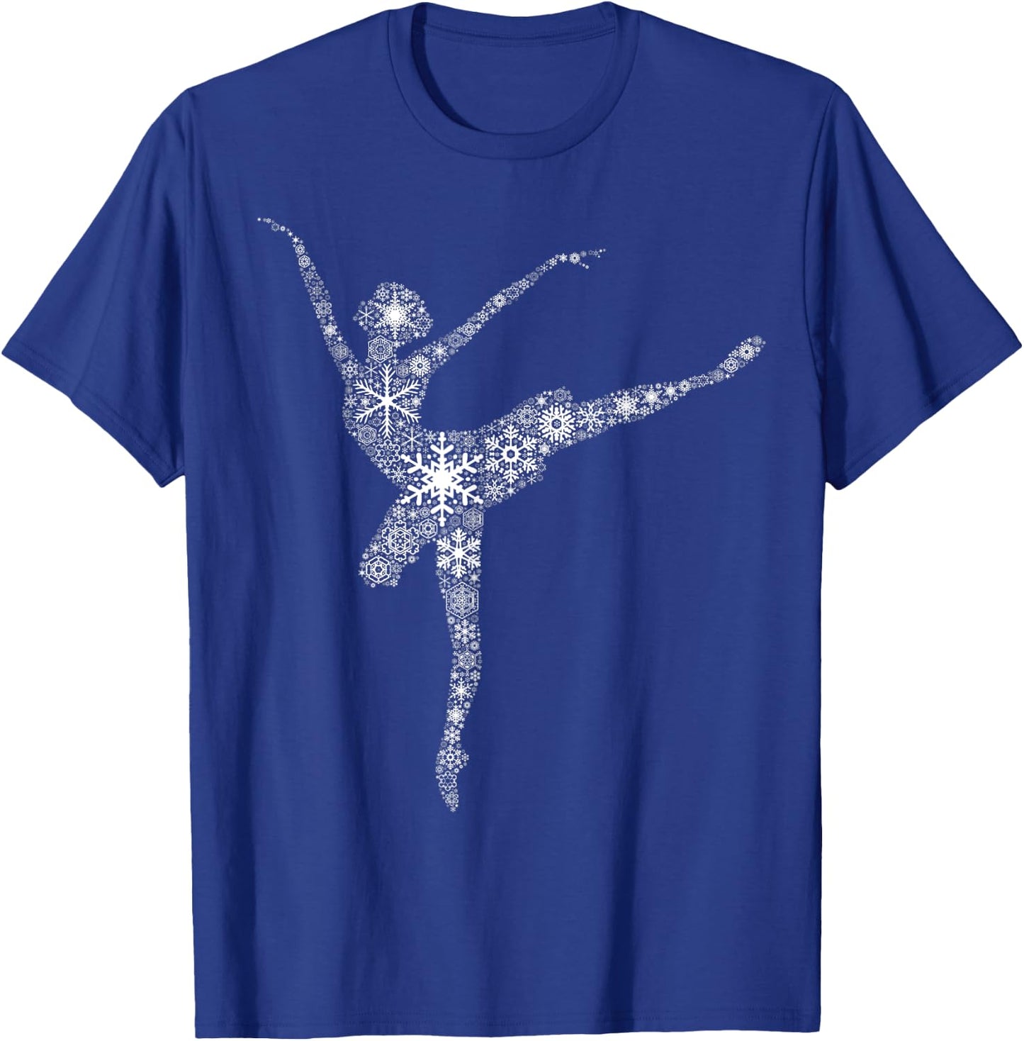Weihnachts-Kostm Schneesilhouette Snowflake Christmas Ballet Dance Black - Women, Girls, Toddlers, Children - Small - Short Sleeve T-Shirt - T-Shirt | Royal