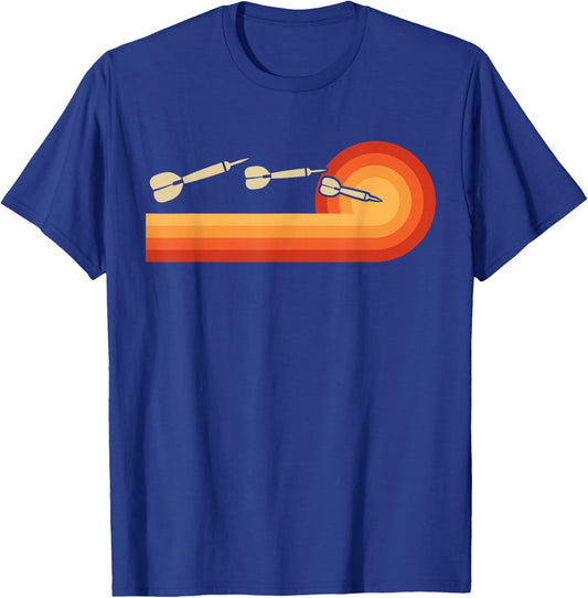 Retro Dart Board Shirt Dart Player Gifts Throwing League T-Shirt - T-Shirt | Royal