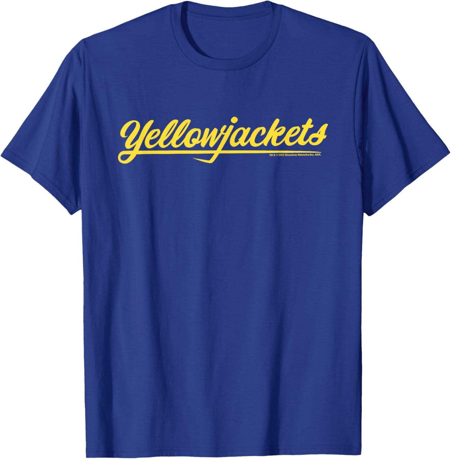 Yellow Yellowjackets Text Logo T-Shirt - T-Shirt | Royal