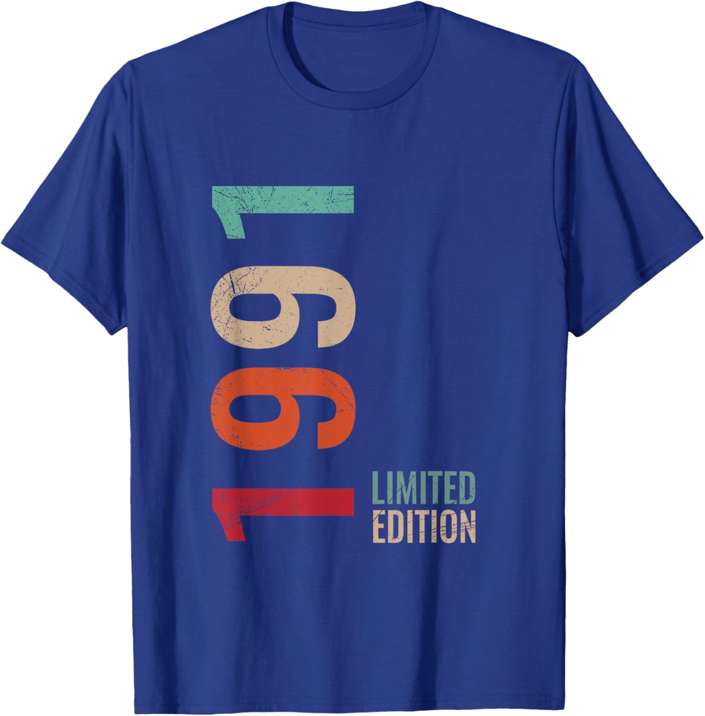 34th Birthday Husband Wife Son Daughter 34 Years Old 1991 T-Shirt - T-Shirt | Royal