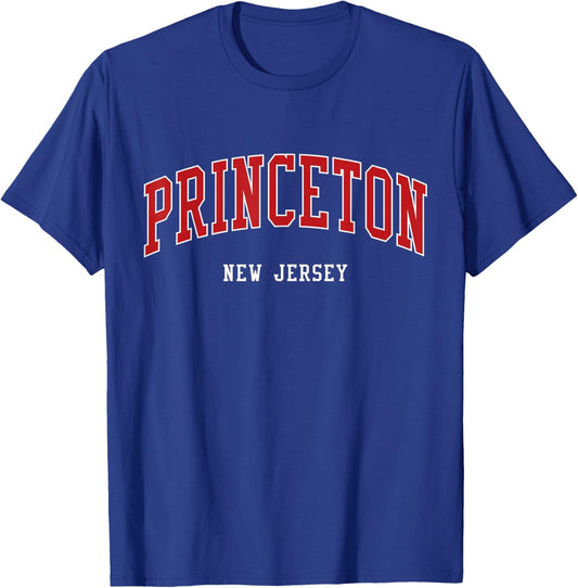 Princeton College Style New Jersey College T-Shirt - T-Shirt | Royal