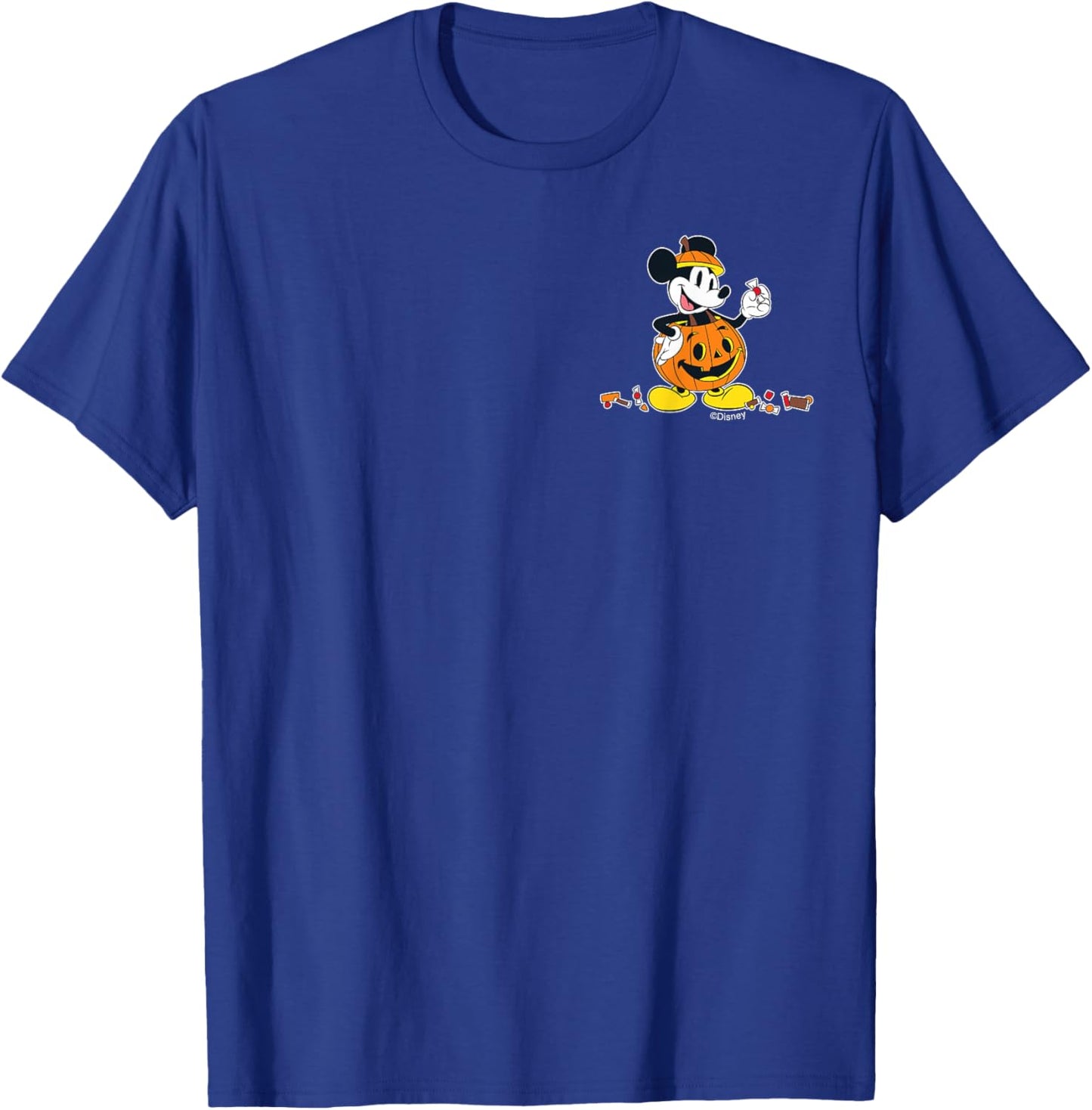 Disney Mickey Mouse Halloween Pumpkin Costume with Candy T-Shirt - T-Shirt | Royal
