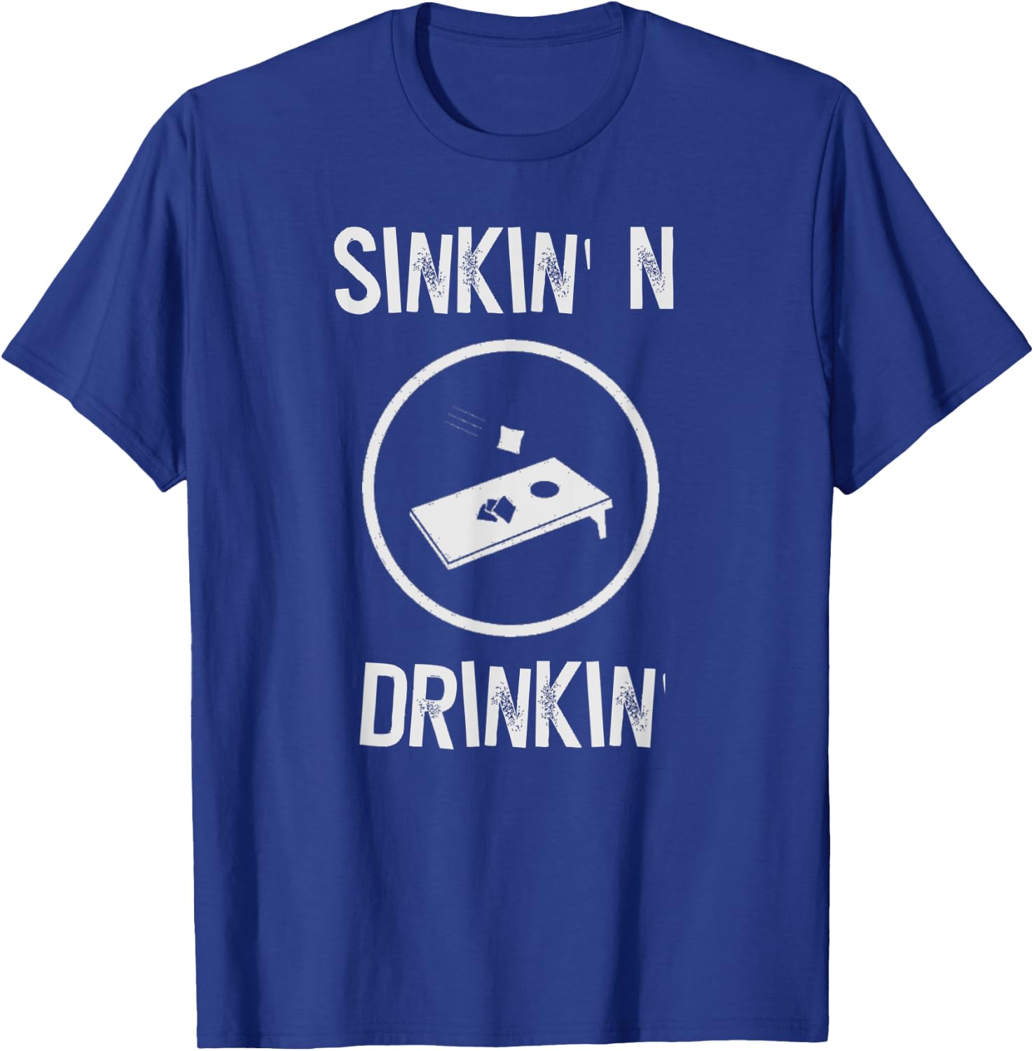 Funny Cornhole Shirts Team Beer Drinking Gift T-Shirt - T-Shirt | Royal