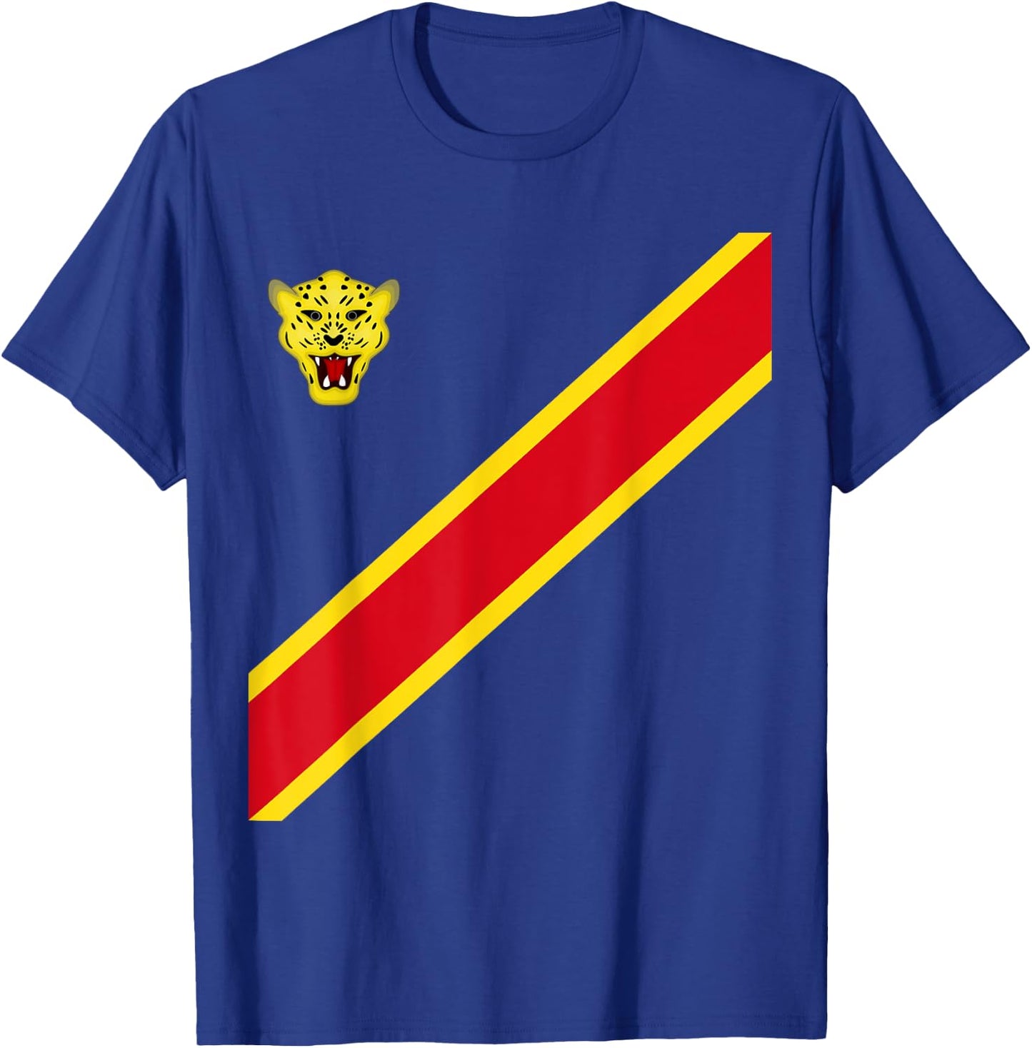 Congo Football Souvenir Flag Of DRC Leopards Proud Congolese T-Shirt - T-Shirt | Royal