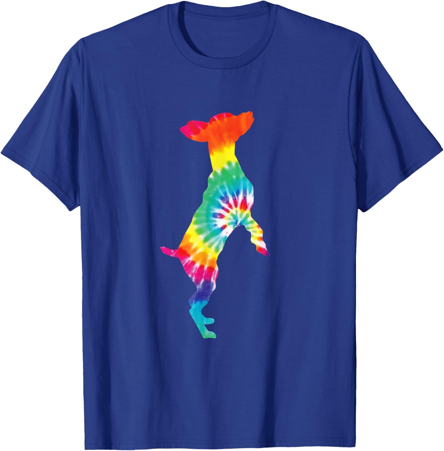 Tie Dye Dog Shirt Hippie Animal Retro Puppy Gift T-Shirt - T-Shirt | Royal