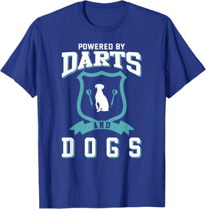 Darts Shirt Funny Dog Lover Quote Joke Darts Player T-Shirt - T-Shirt | Royal