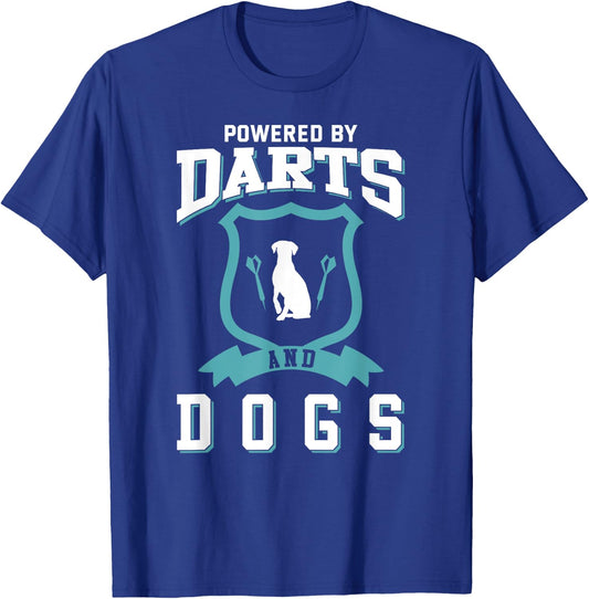 Darts Shirt Funny Dog Lover Quote Joke Darts Player T-Shirt - T-Shirt | Royal