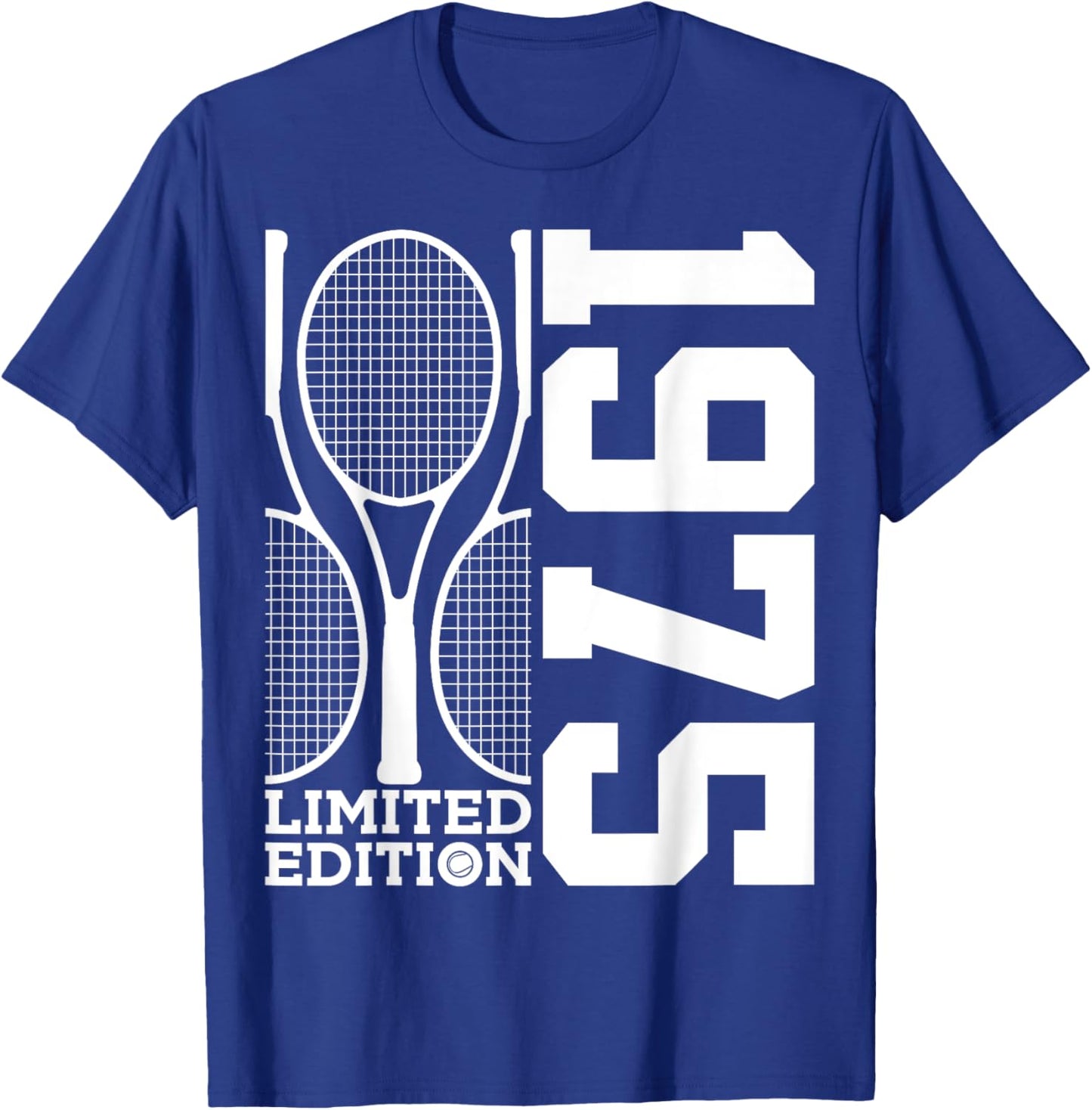 50th BIRTHDAY TENNIS LIMITED EDITION 1975 T-Shirt - T-Shirt | Royal