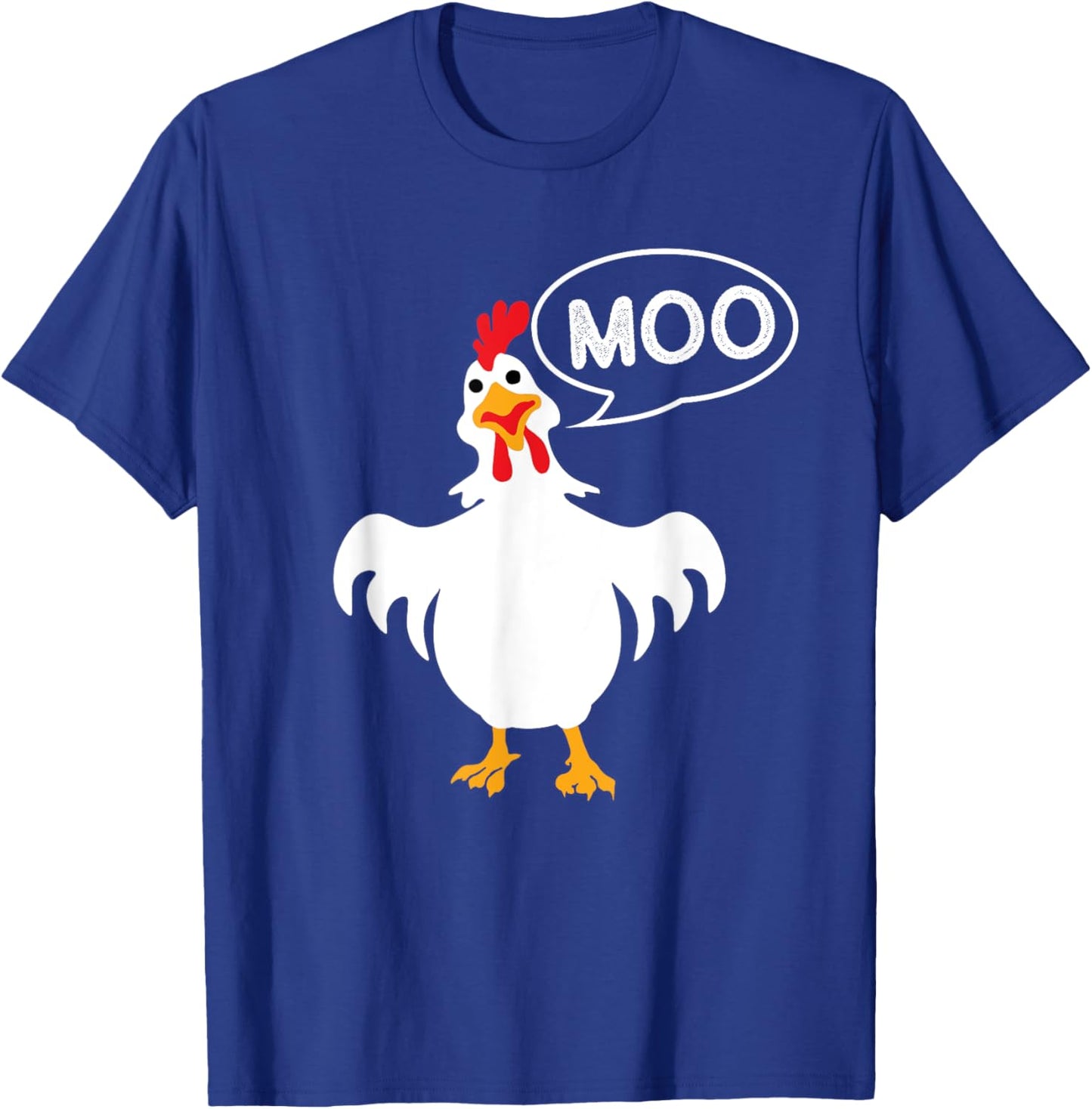 Moo - Chicken Lover Animal Farm Rancher Poultry Owner Farmer T-Shirt - T-Shirt | Royal