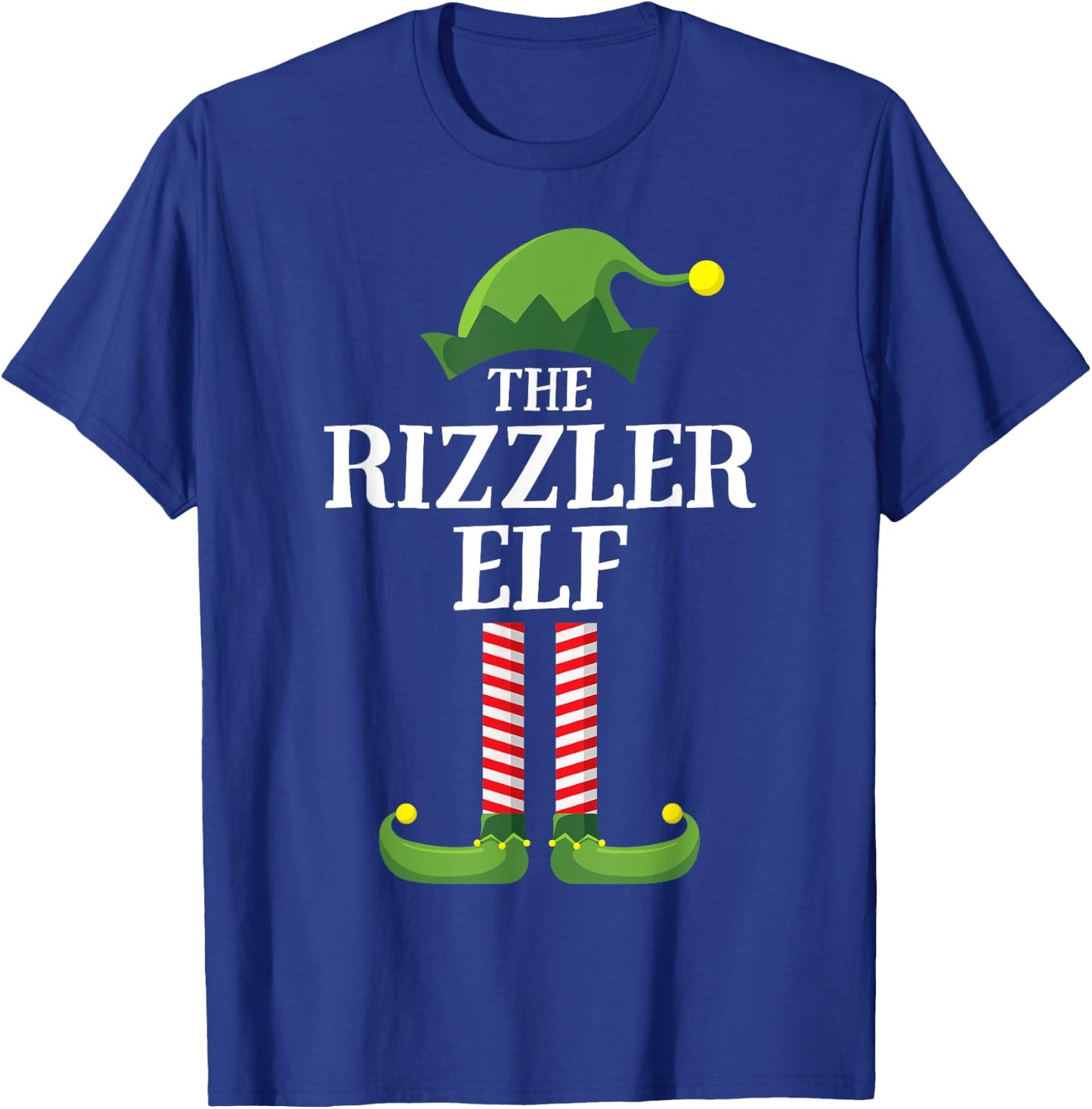 The Rizzler Elf Matching Family Group Funny Christmas T-Shirt - T-Shirt | Royal