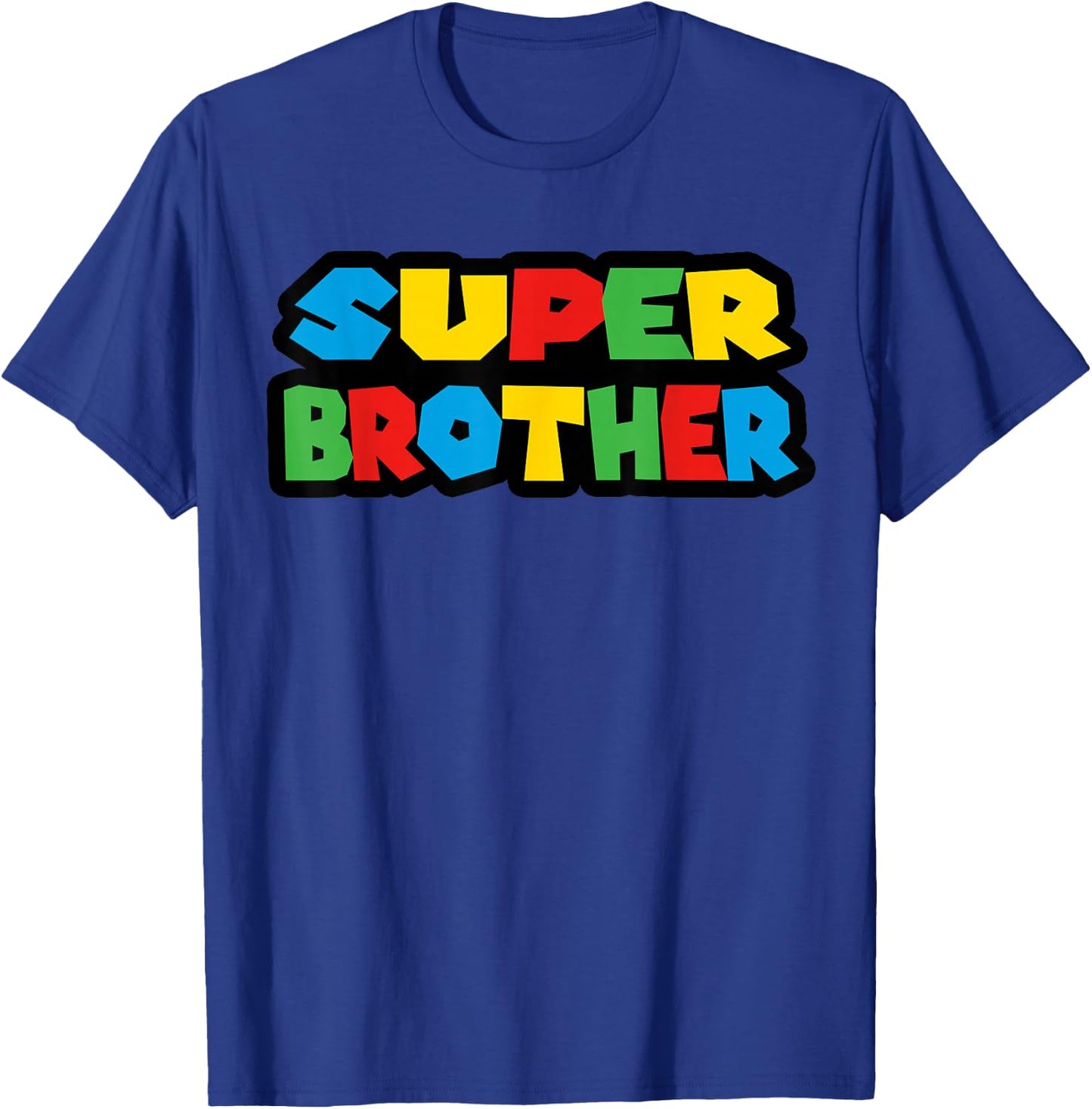 Gamer Super Brother Classic Funny T-Shirt - T-Shirt | Royal