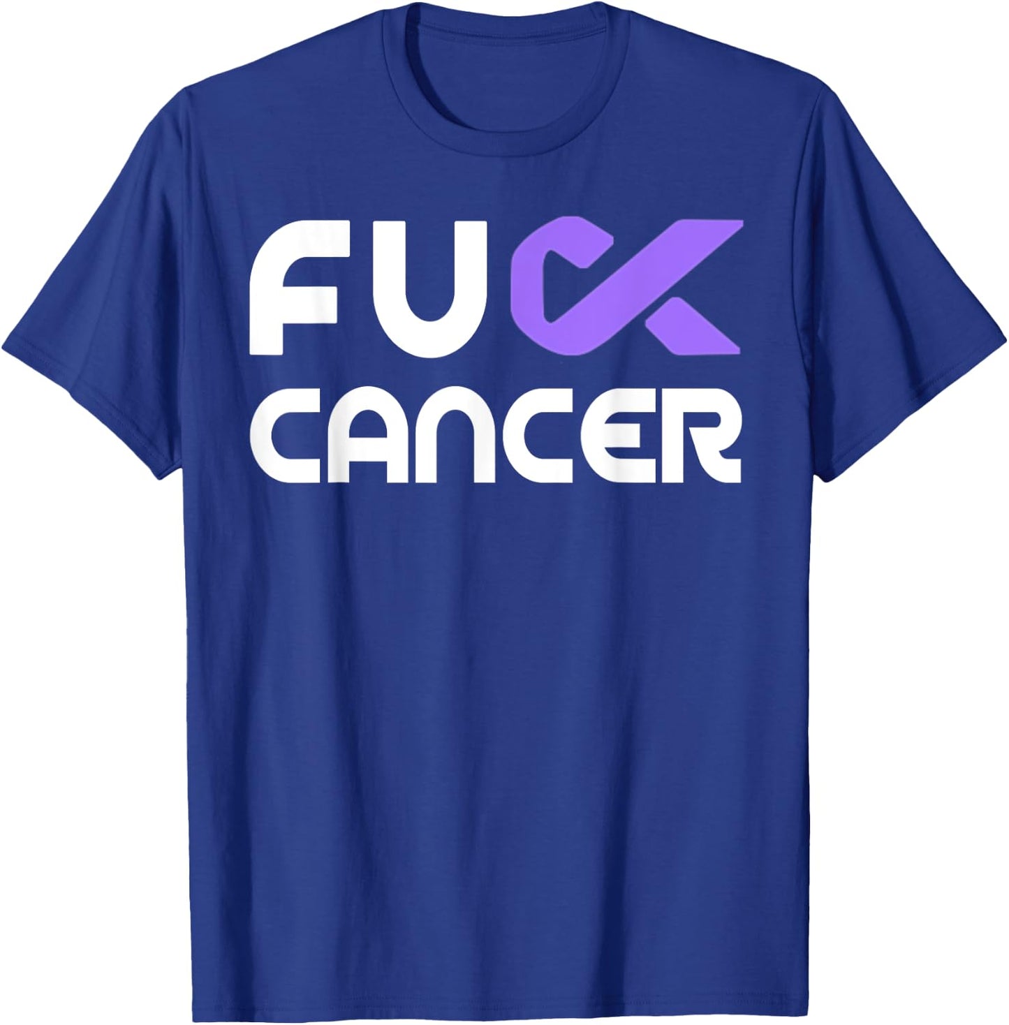 Fuck Cancer - Fuck Pancreatic Cancer Awareness T-Shirt - T-Shirt | Royal