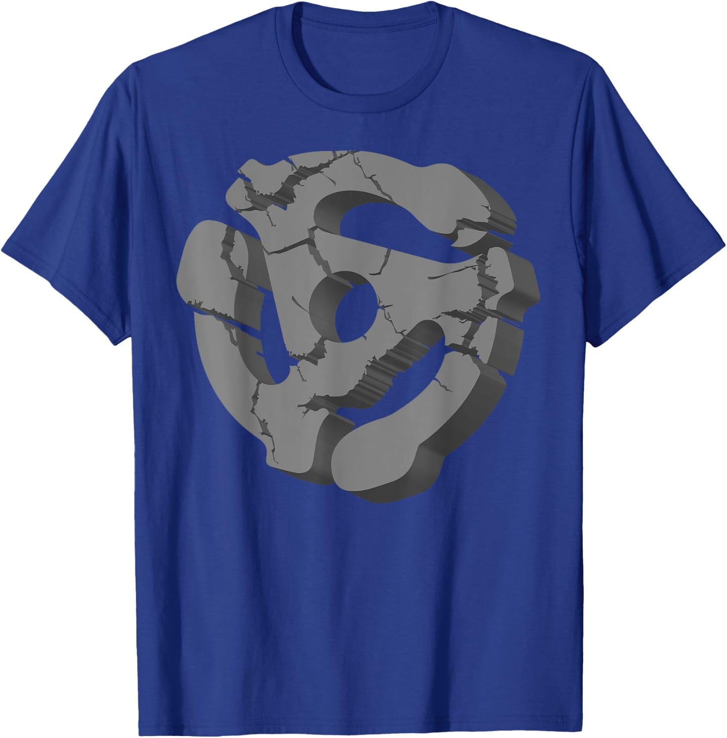 Cool Turntable 45 RPM Adapter For DJ Music Record Nerd T-Shirt - T-Shirt | Royal