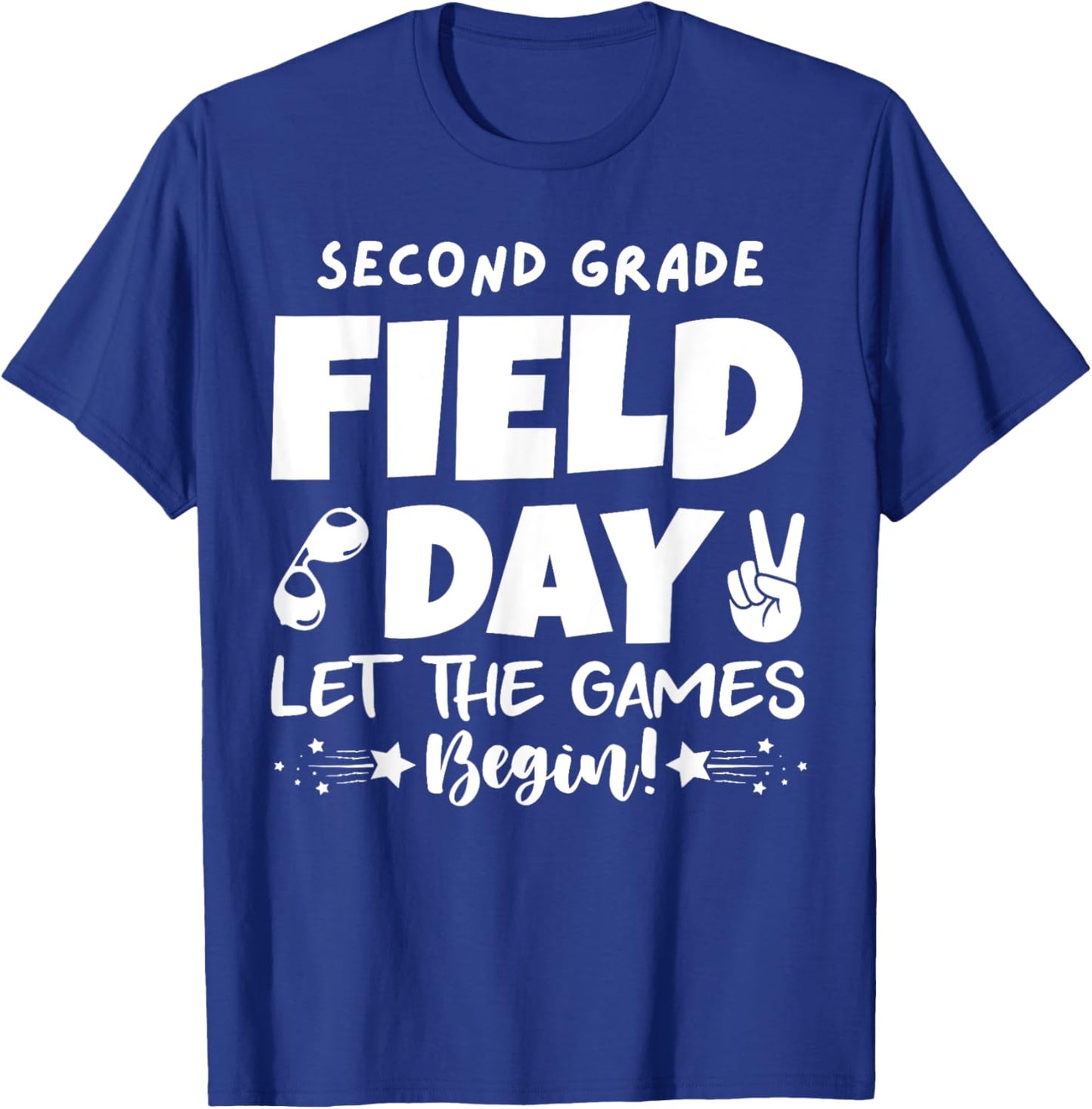 Field Day second 2nd grade Orange 2025 boy girl teacher T-Shirt - T-Shirt | Royal