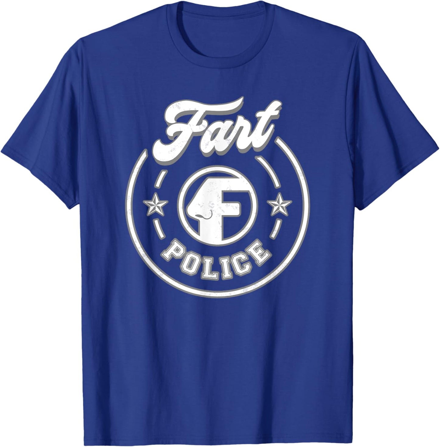 Police Fart Funny T-Shirt - T-Shirt | Royal