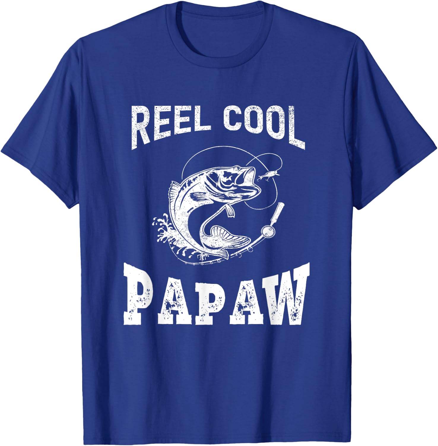 reel cool Papaw fisherman grandpa father's day Fishing gifts T-Shirt - T-Shirt | Royal