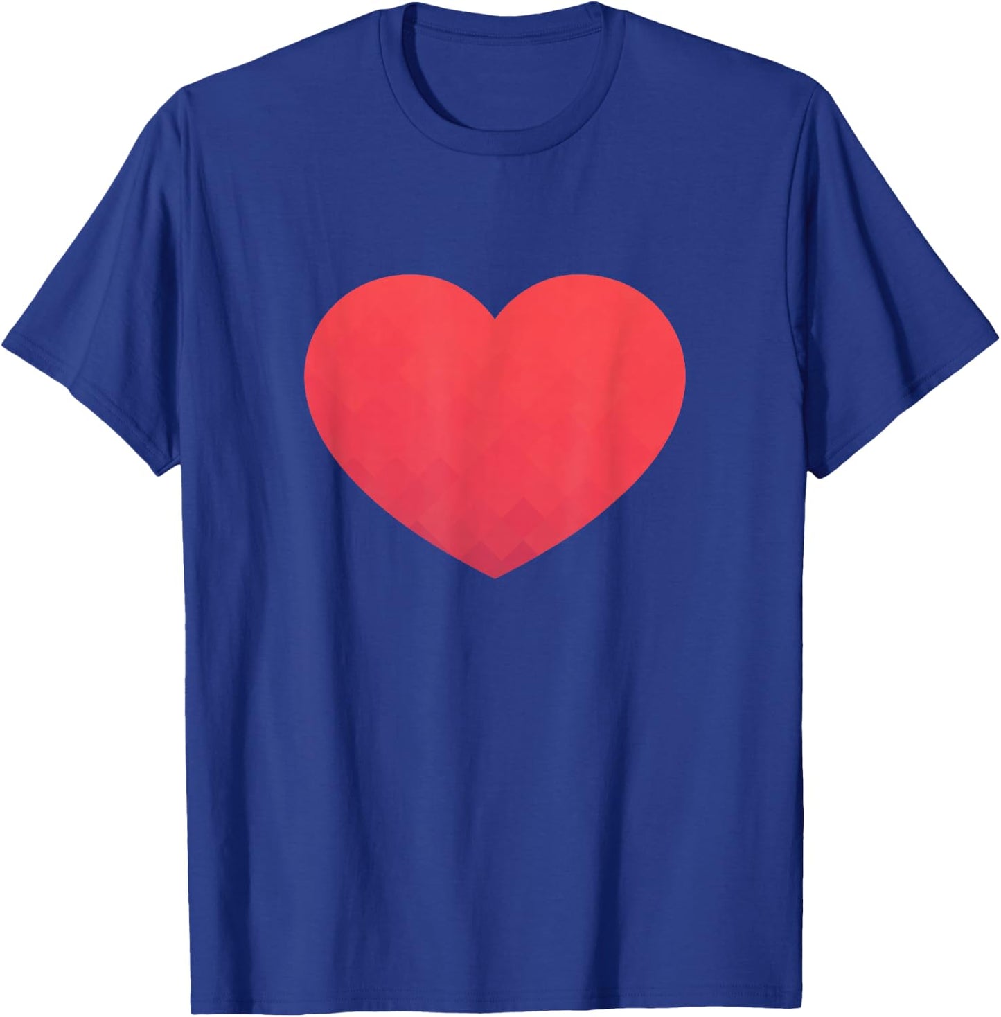 Heart Valentines Day Shirt - Graphic Novelty Love Heart T-Shirt - T-Shirt | Royal